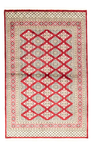 Pakistan Tæppe - 182 x 124 cm - rød