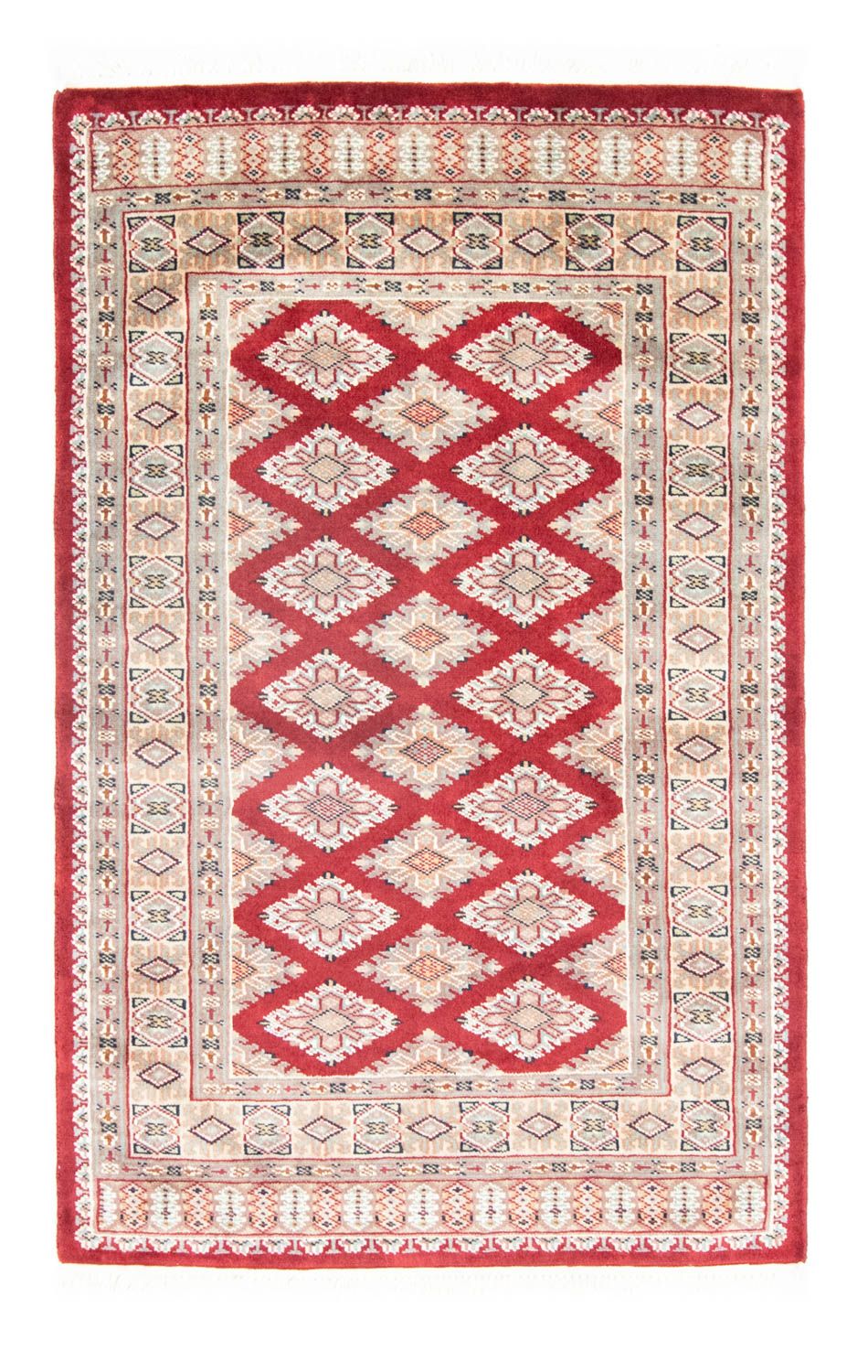 Pakistan Tæppe - 124 x 78 cm - rød