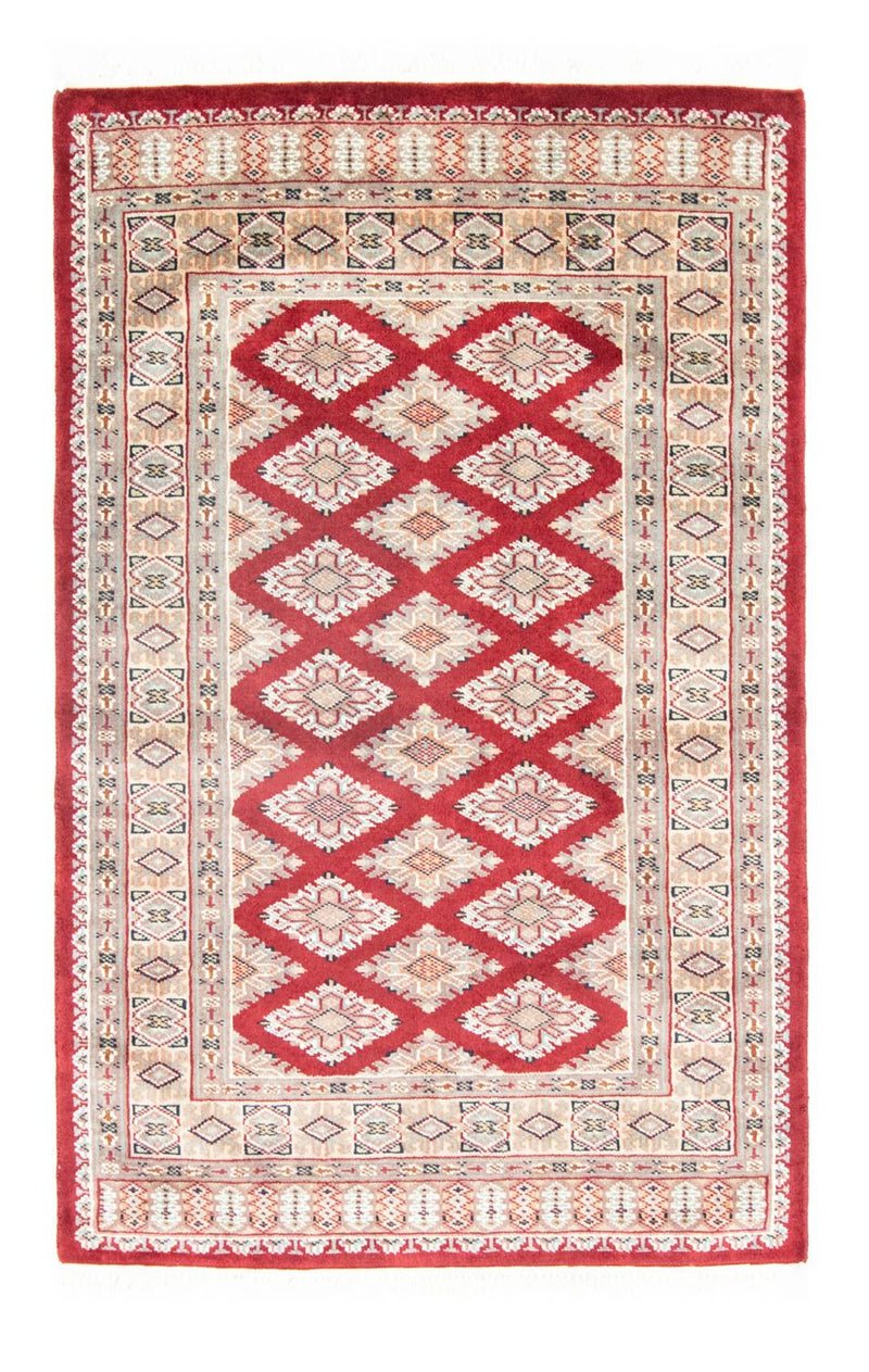 Pakistan Tæppe - 124 x 78 cm - rød