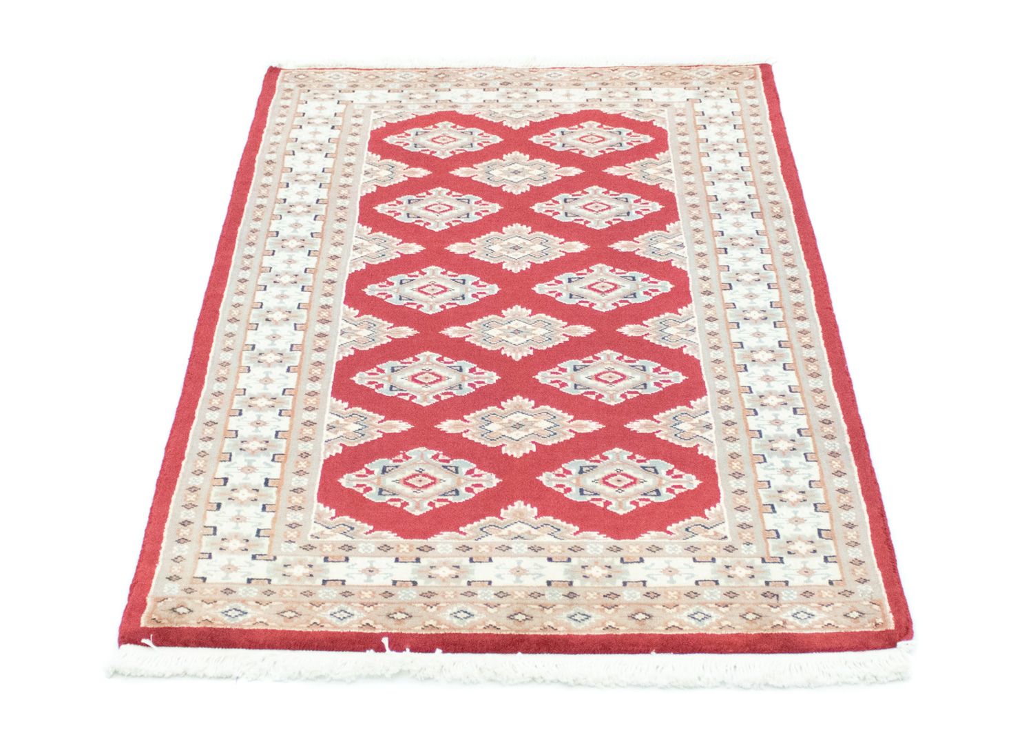 Pakistan Tæppe - 126 x 77 cm - rød