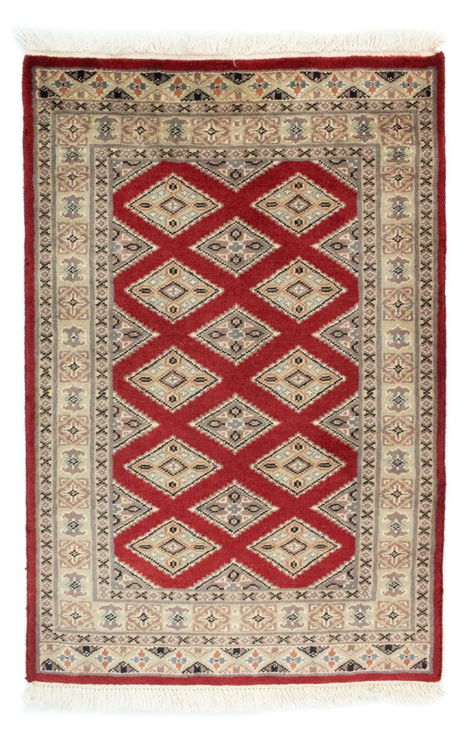 Pakistan Tæppe - 93 x 62 cm - rød