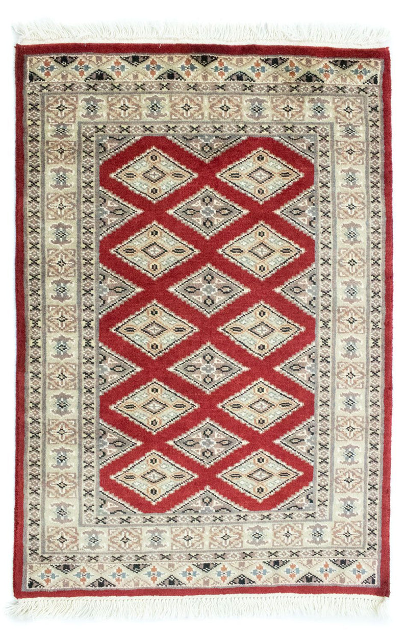 Pakistan Tæppe - 93 x 63 cm - rød