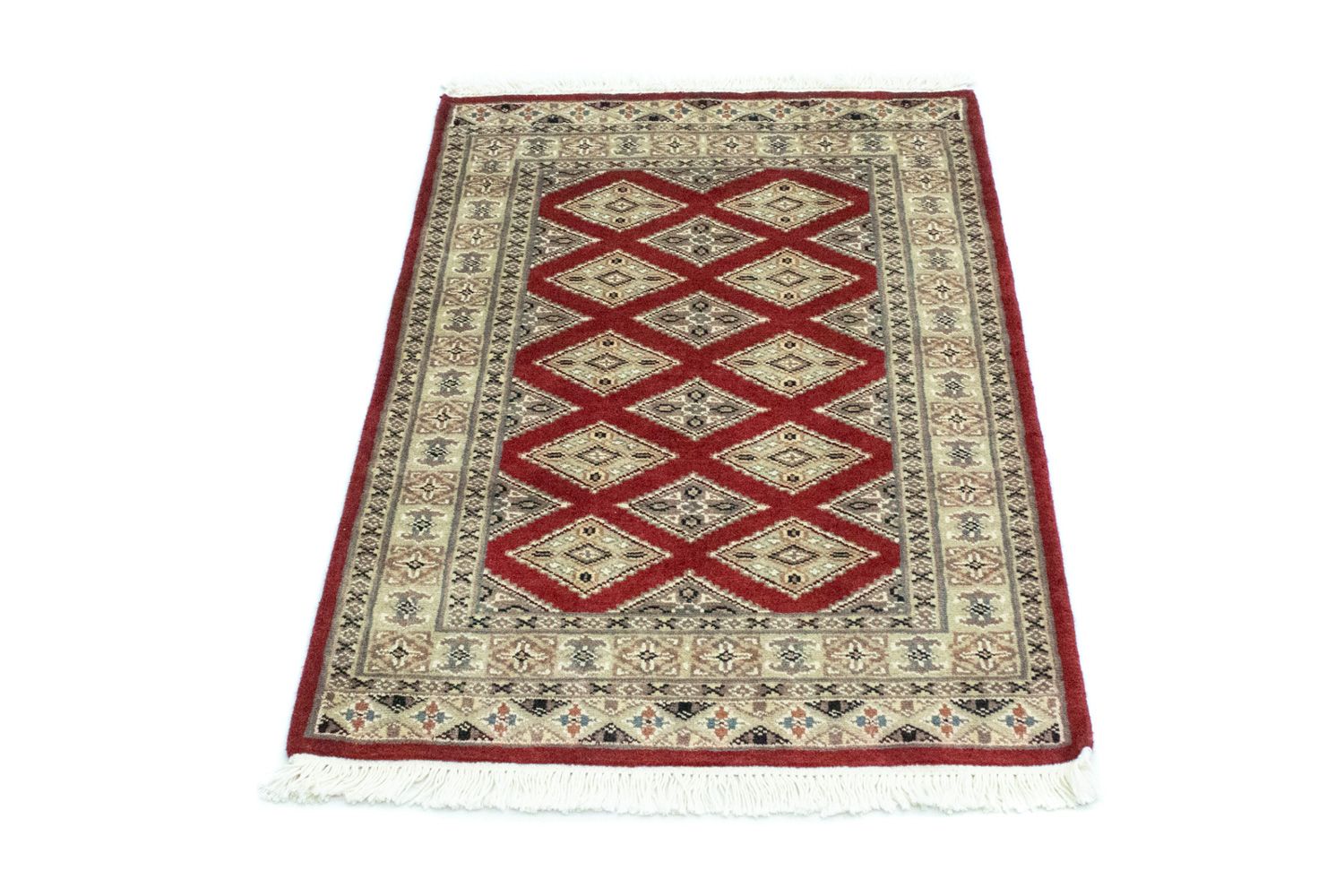 Pakistan Tæppe - 93 x 63 cm - rød