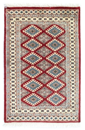Pakistan Tæppe - 91 x 62 cm - rød
