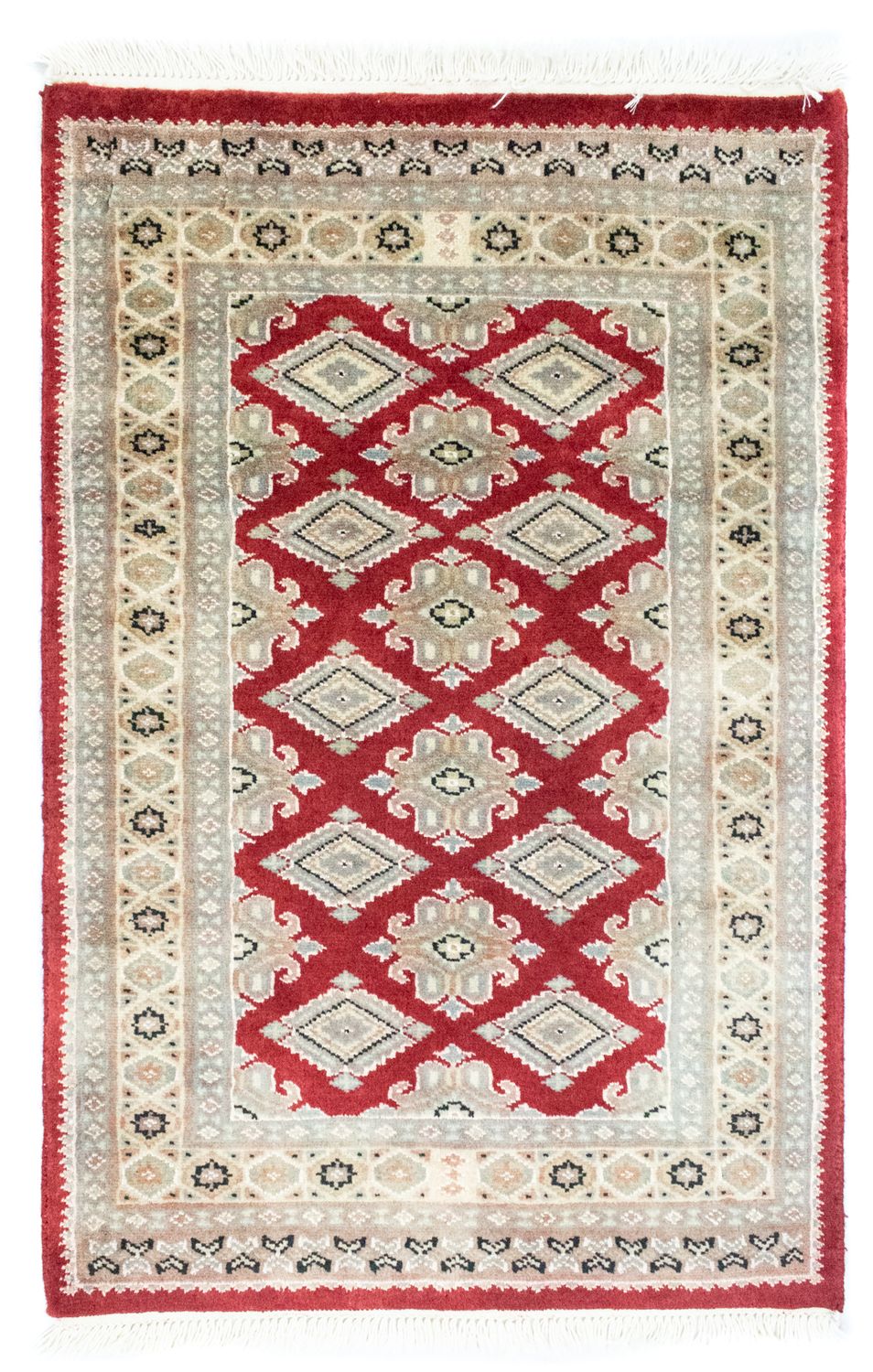 Pakistan Tæppe - 96 x 63 cm - rød