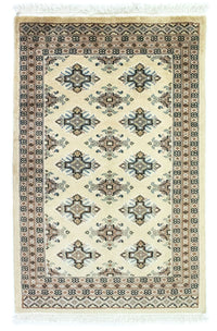 Pakistan Tæppe - 93 x 61 cm - beige