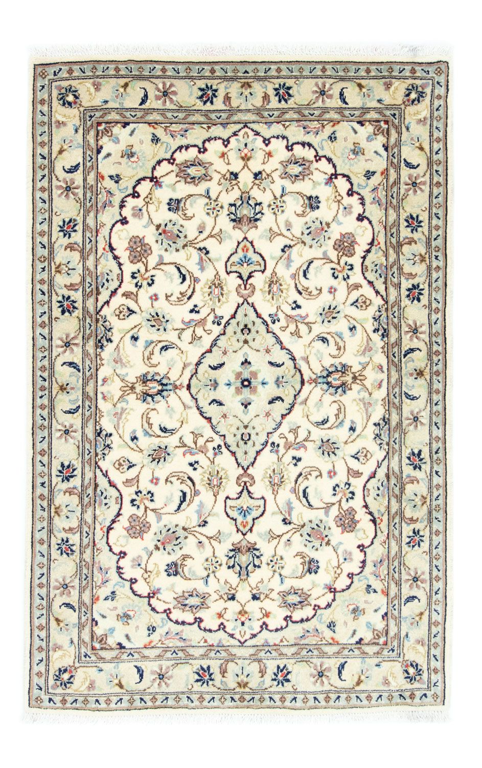 Persisk tæppe - Keshan - 152 x 98 cm - beige