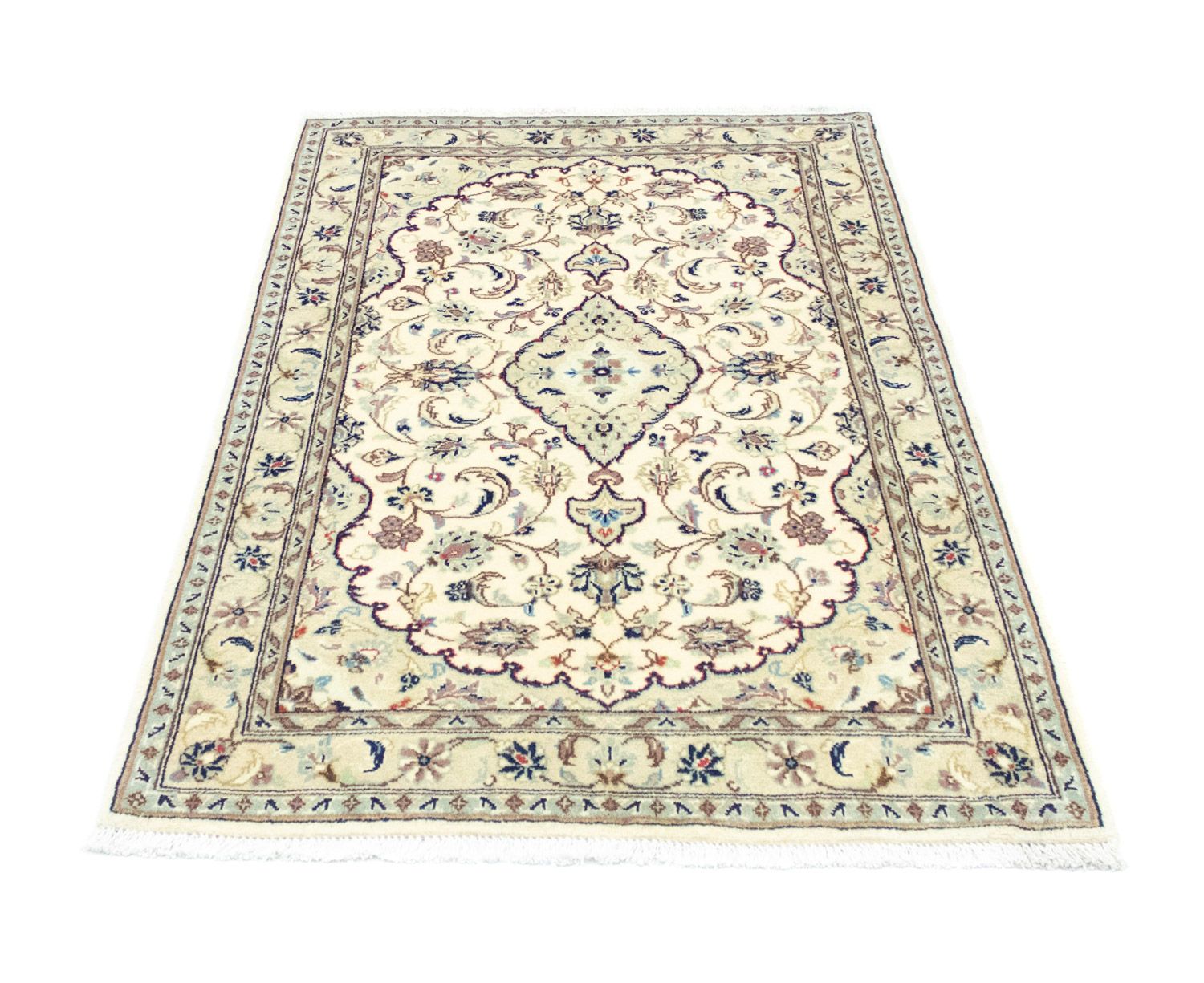Persisk tæppe - Keshan - 152 x 98 cm - beige