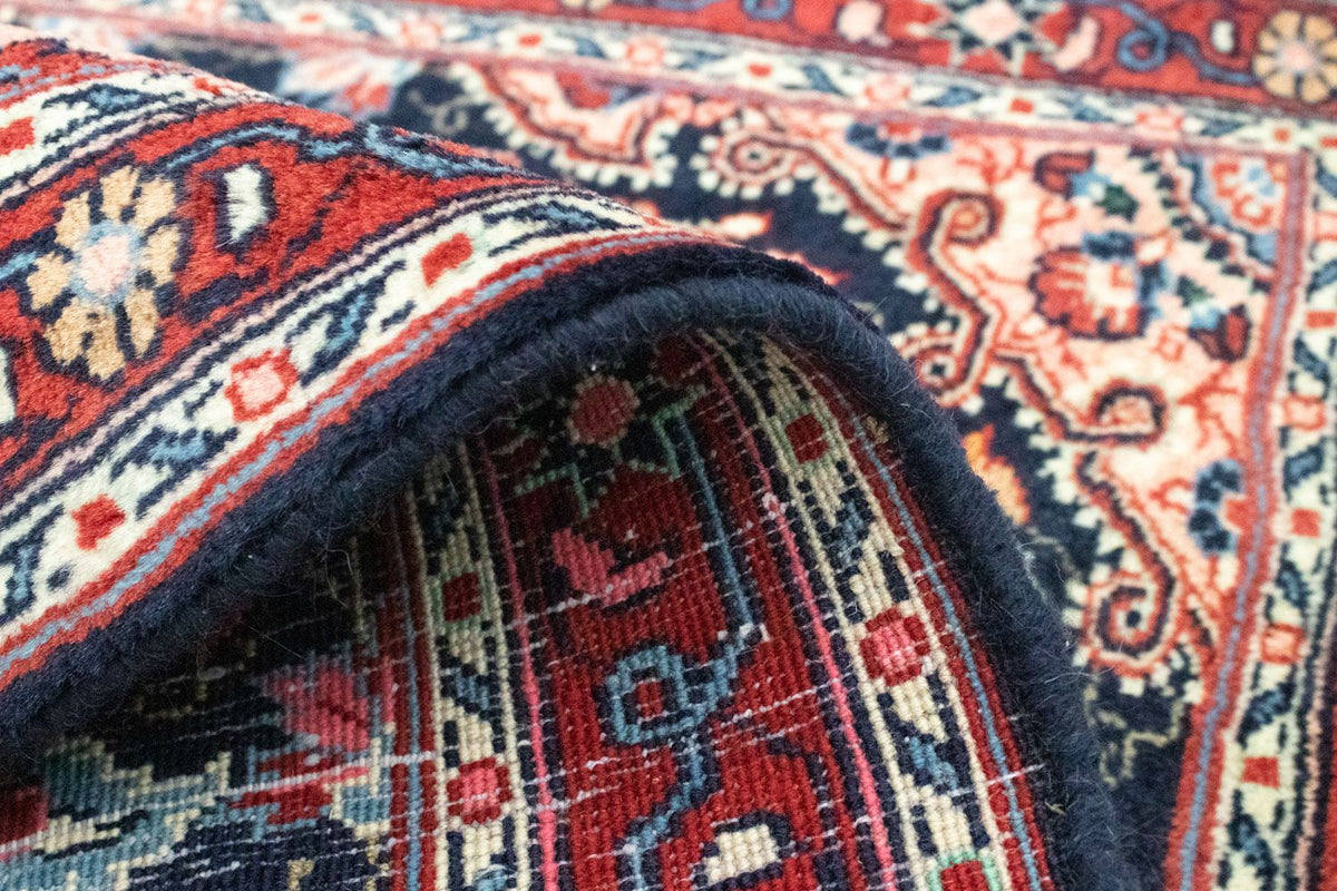 Persisk tæppe - Bijar - 90 x 73 cm - blå