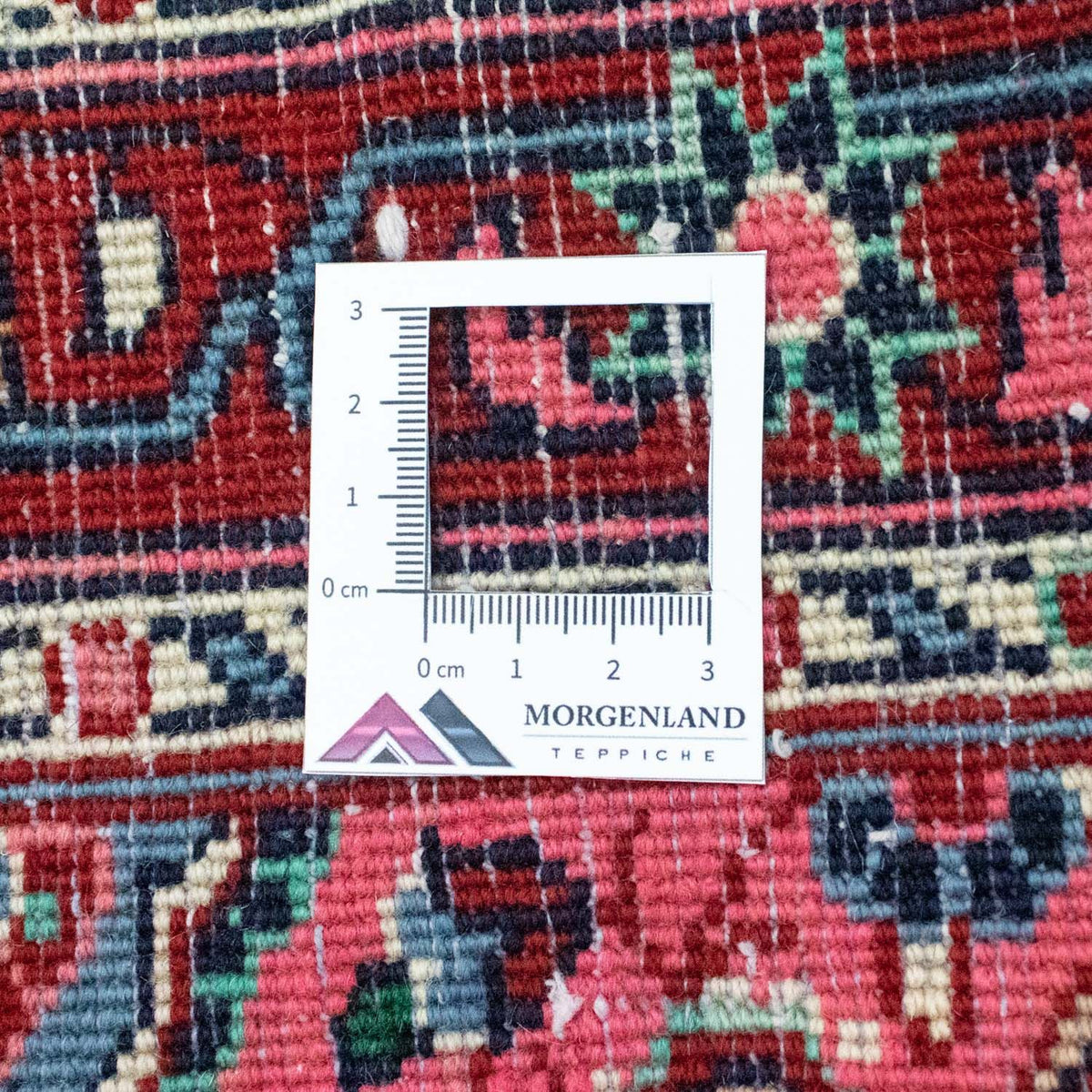 Persisk tæppe - Bijar - 90 x 73 cm - blå