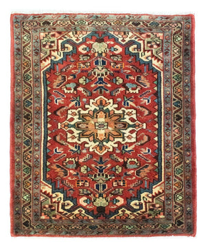Persisk tæppe - Nomadisk - 80 x 65 cm - rød