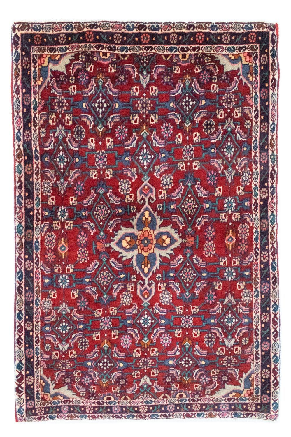 Persisk tæppe - Bijar - 115 x 78 cm - rød