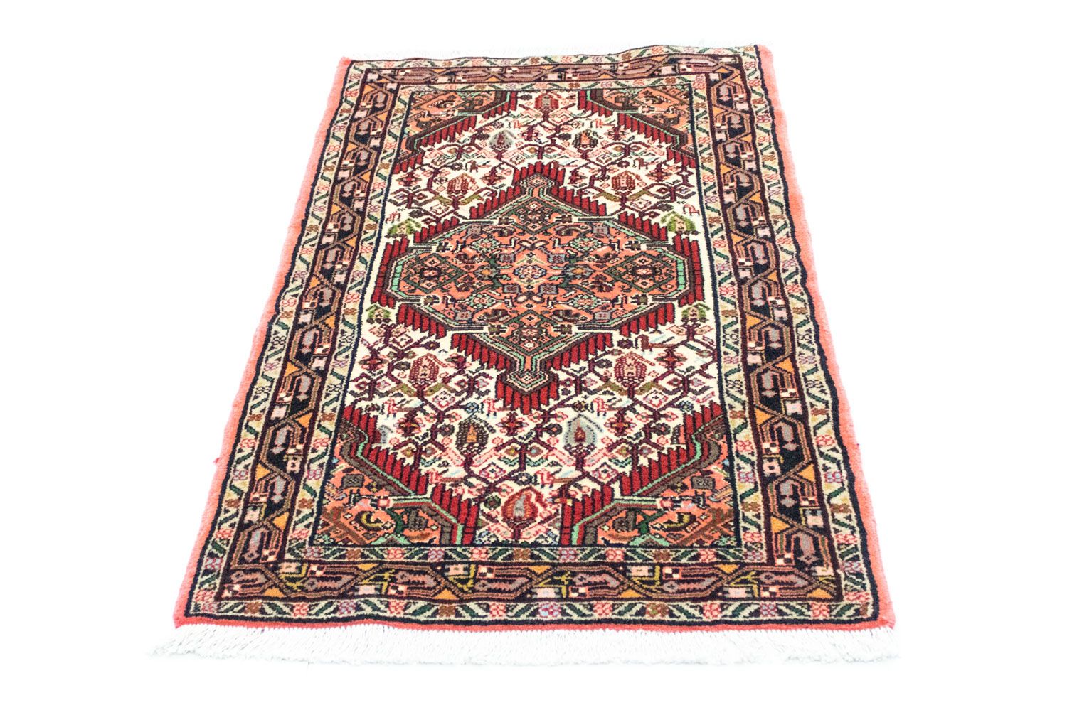 Persisk tæppe - Nomadisk - 138 x 80 cm - beige