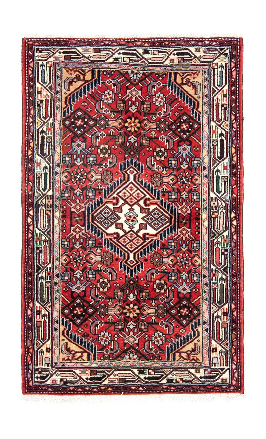 Persisk tæppe - Nomadisk - 118 x 80 cm - rød