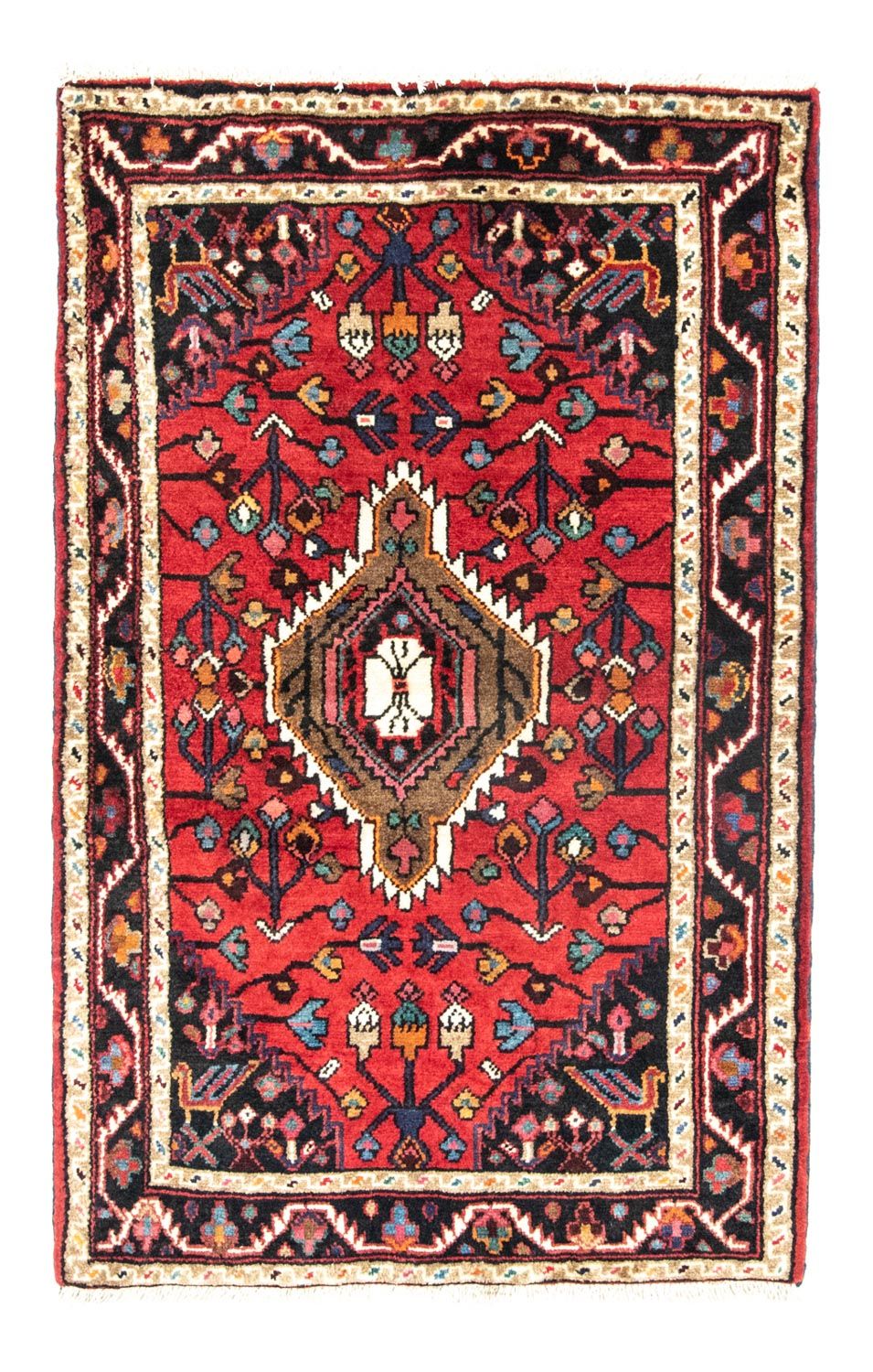 Persisk tæppe - Nomadisk - 133 x 85 cm - rød