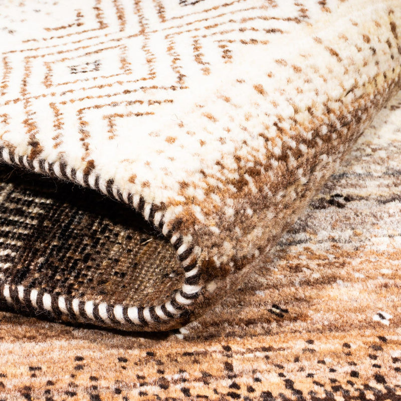 Gabbeh Tæppe - Loribaft Persisk - 150 x 93 cm - natur