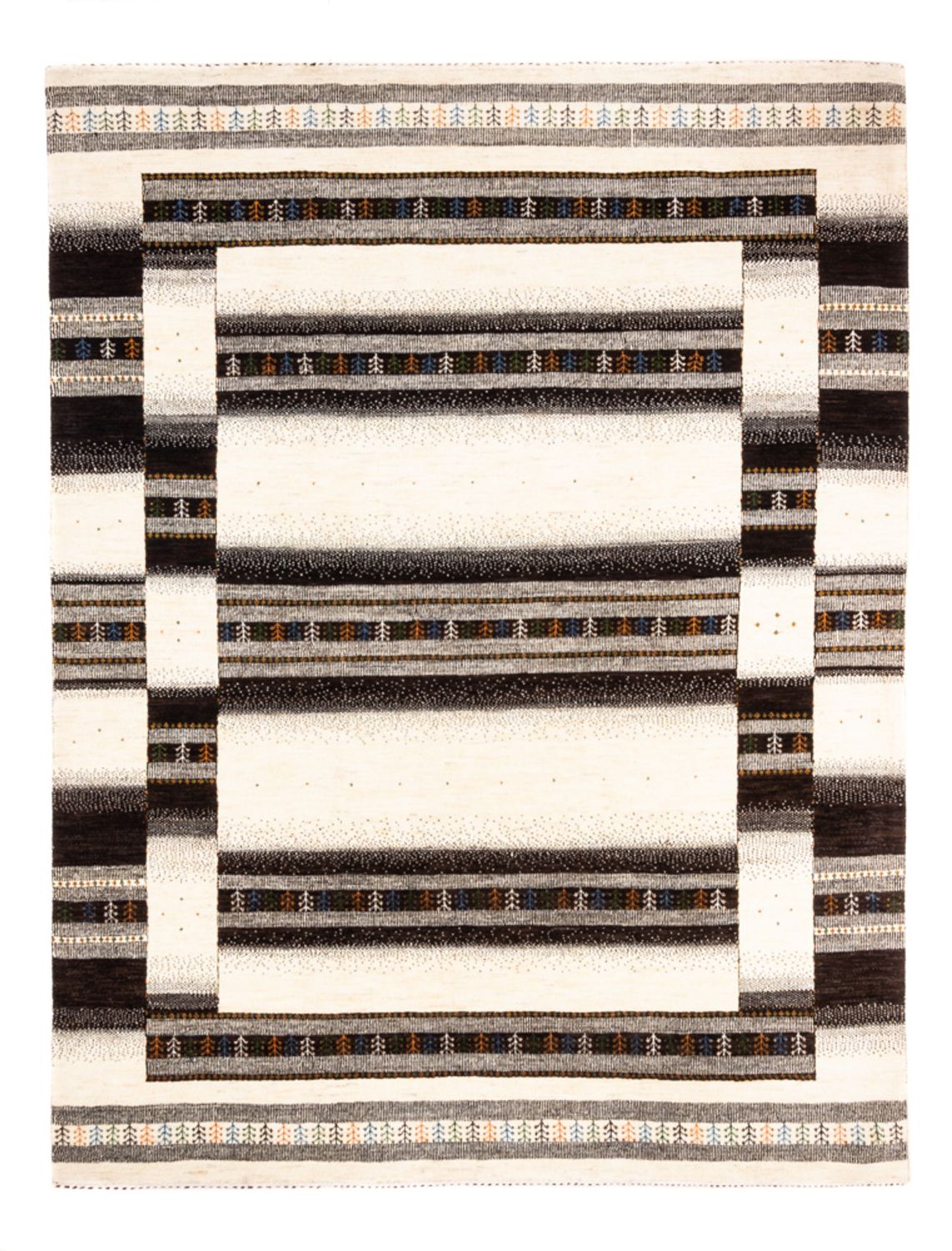 Gabbeh Tæppe - Loribaft Persisk - 278 x 211 cm - creme