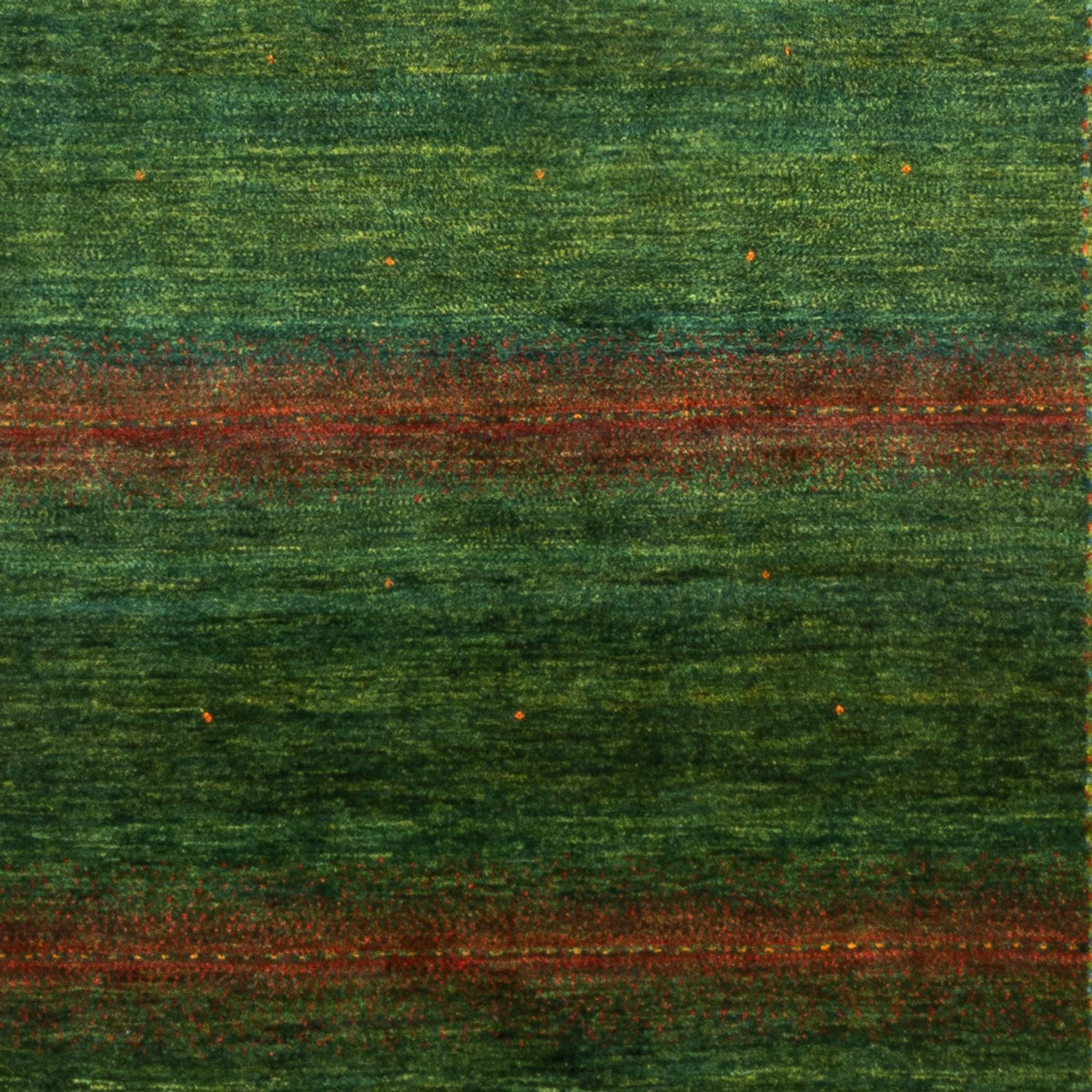 Gabbeh Tæppe - Loribaft Persisk - 245 x 175 cm - grøn