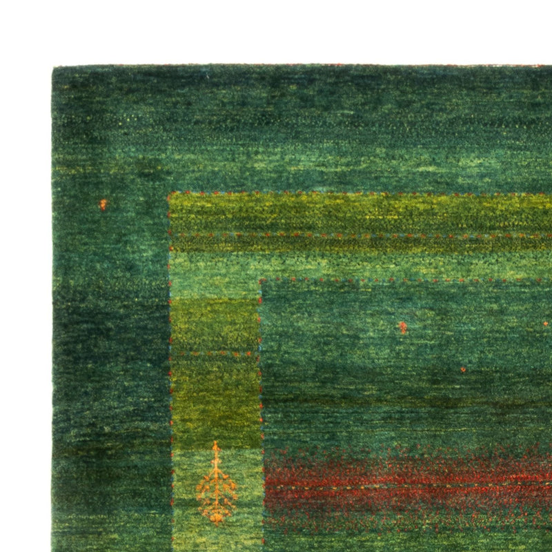 Gabbeh Tæppe - Loribaft Persisk - 245 x 175 cm - grøn
