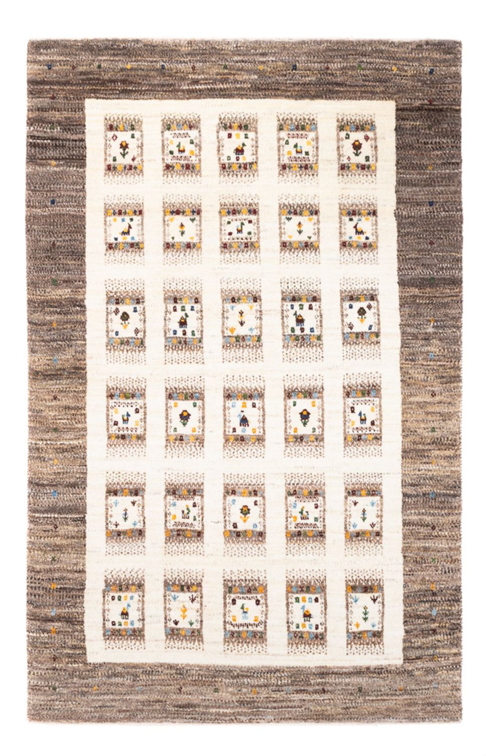 Gabbeh Tæppe - Loribaft Persisk - Royal - 164 x 101 cm - natur