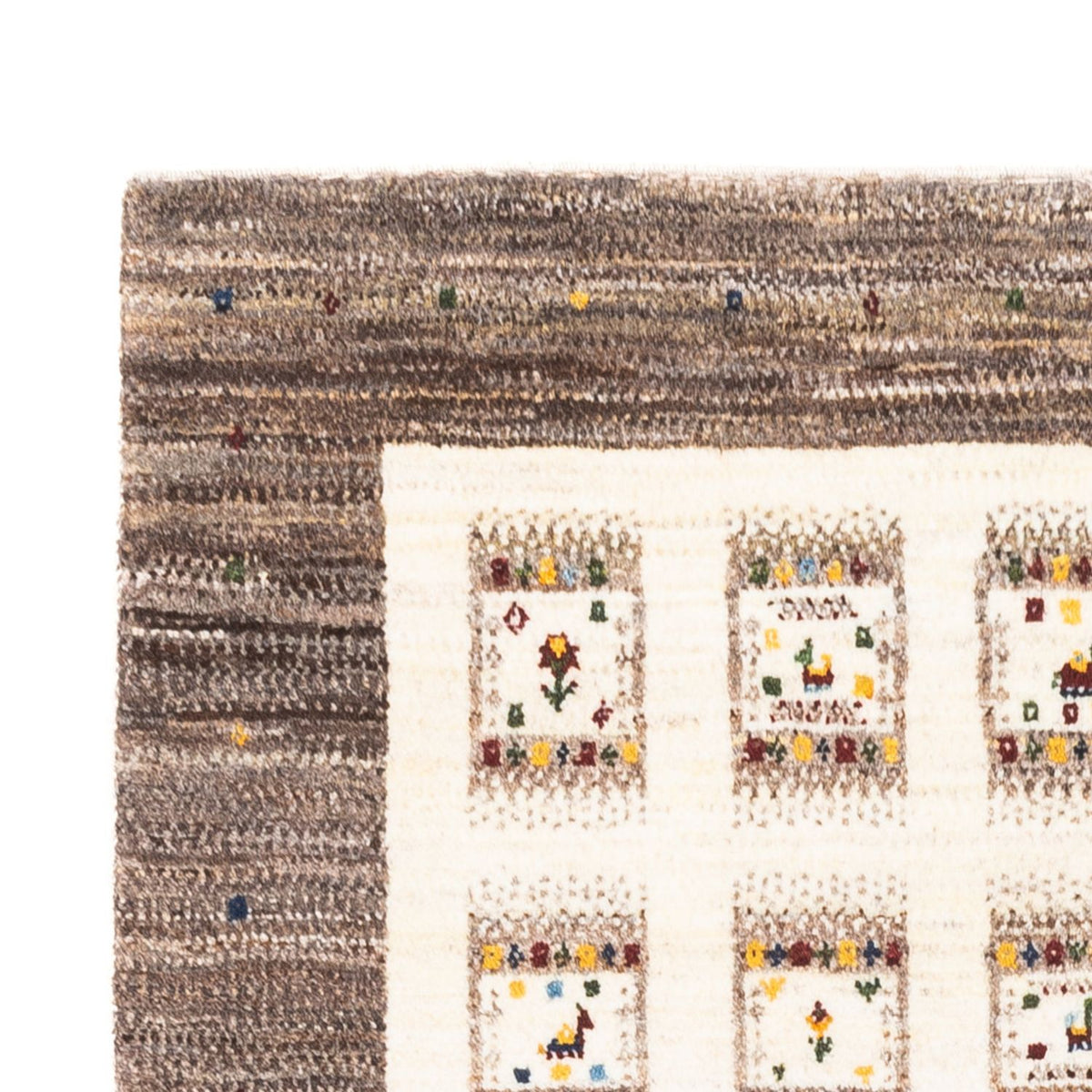 Gabbeh Tæppe - Loribaft Persisk - Royal - 164 x 101 cm - natur