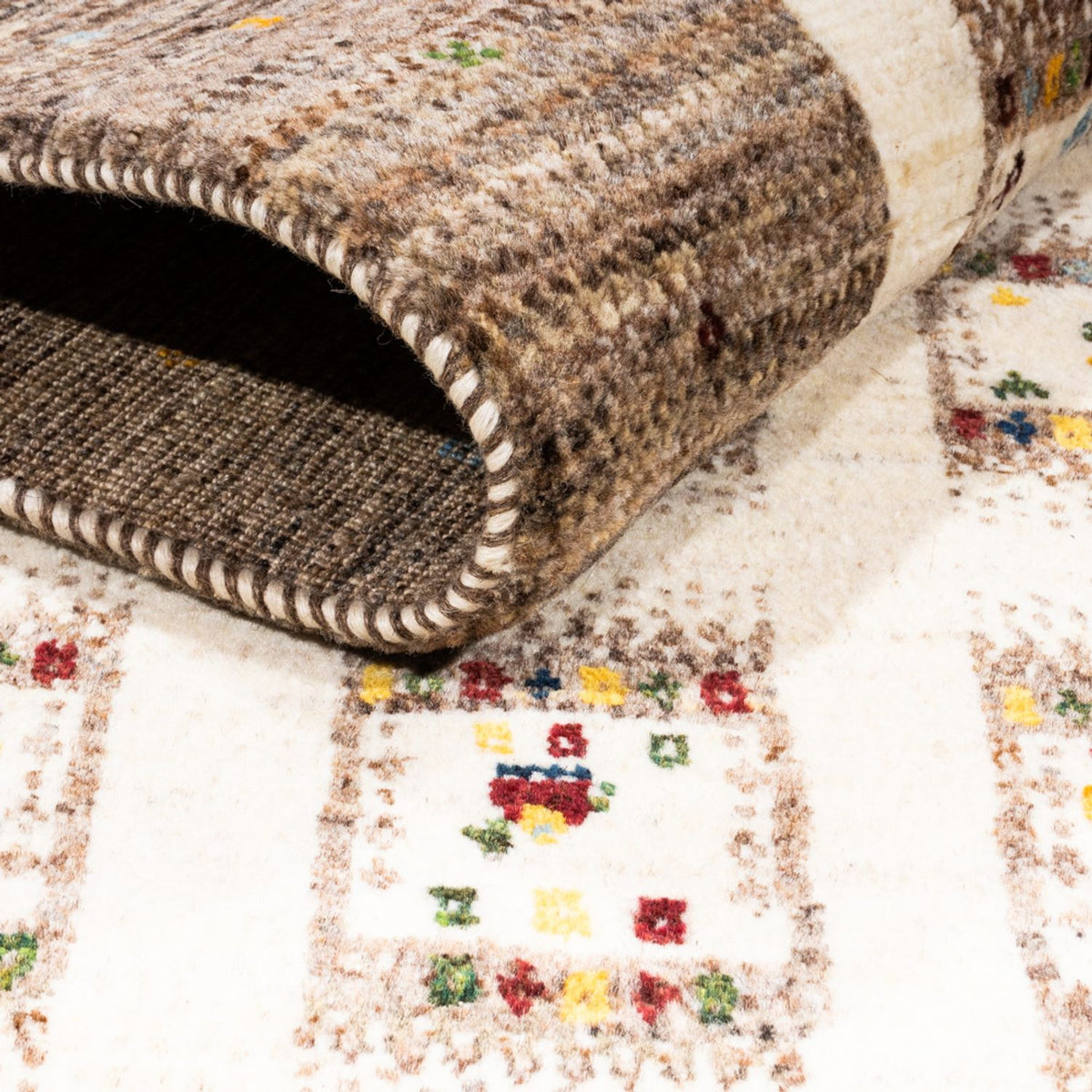 Gabbeh Tæppe - Loribaft Persisk - Royal - 164 x 101 cm - natur