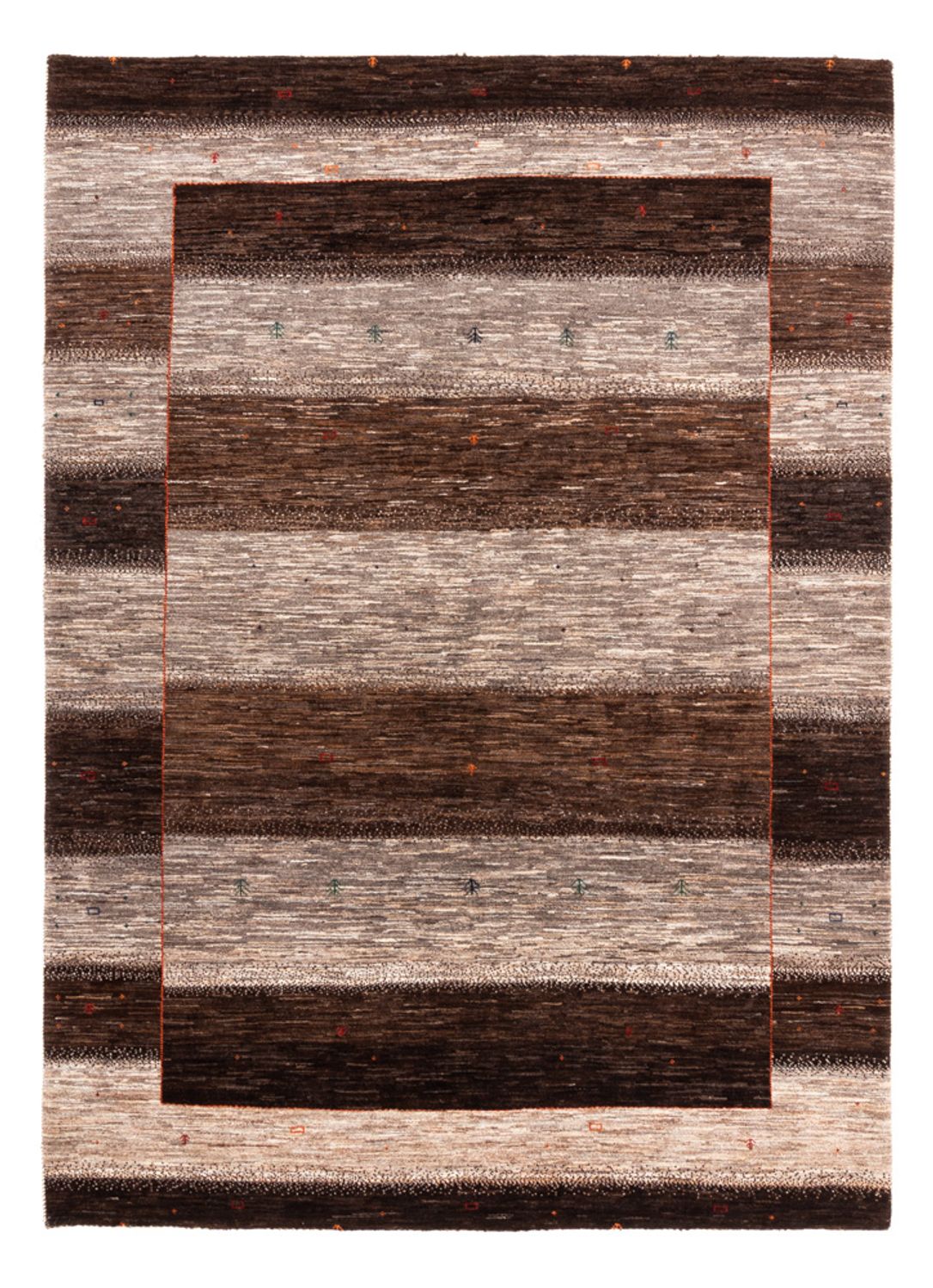 Gabbeh Tæppe - Loribaft Persisk - 238 x 174 cm - natur