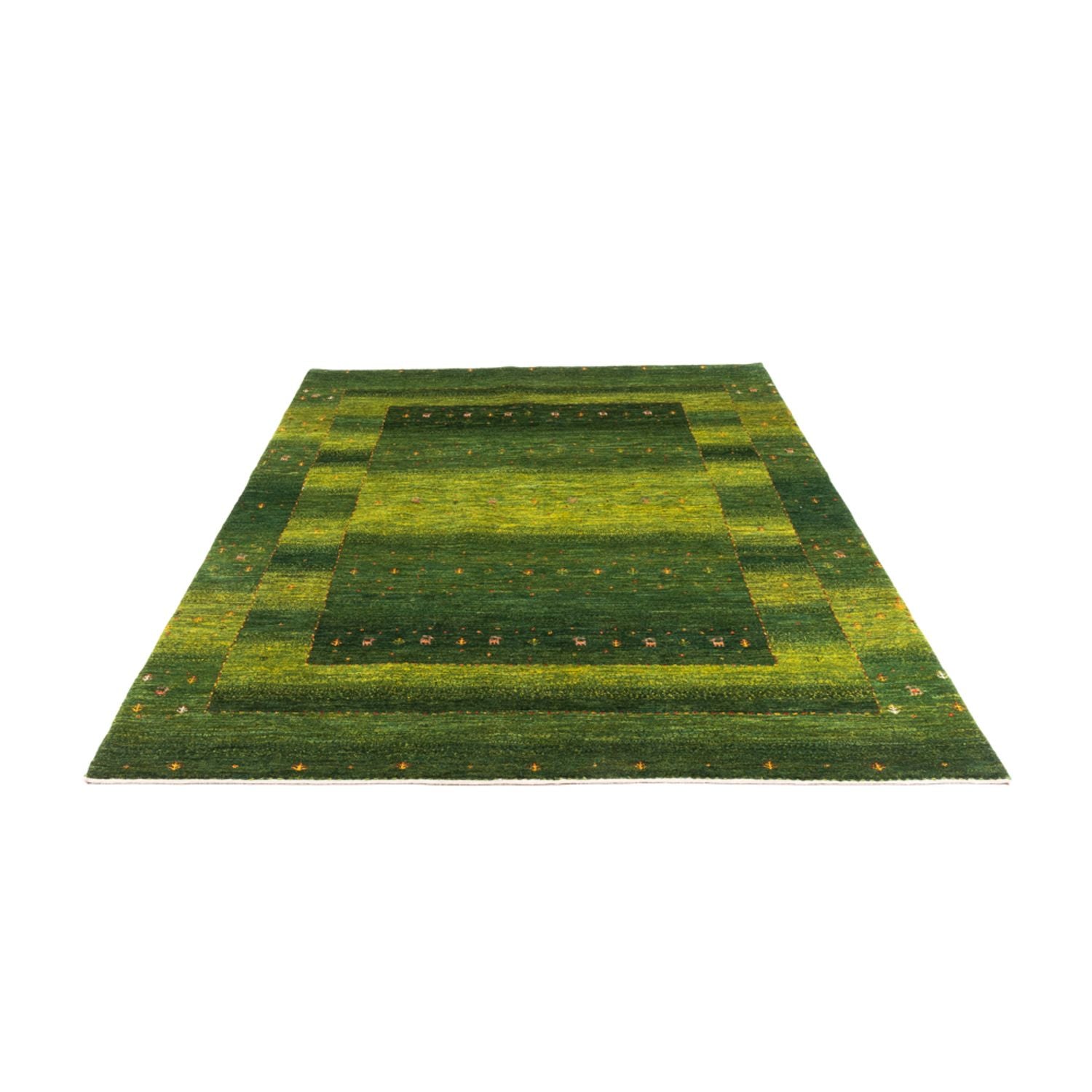 Gabbeh Tæppe - Loribaft Persisk - 238 x 172 cm - grøn