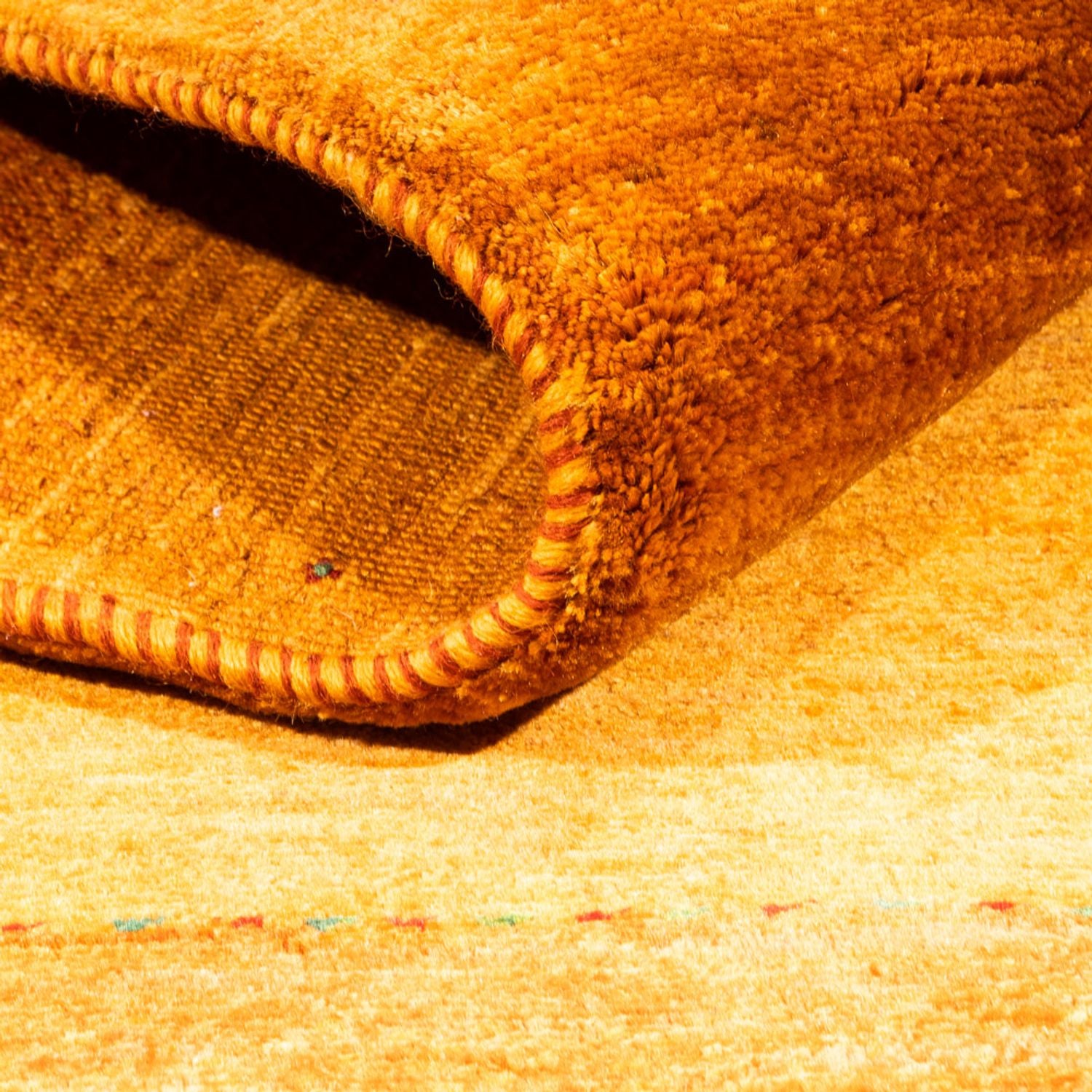Gabbeh Tæppe - Loribaft Persisk - 186 x 126 cm - orange