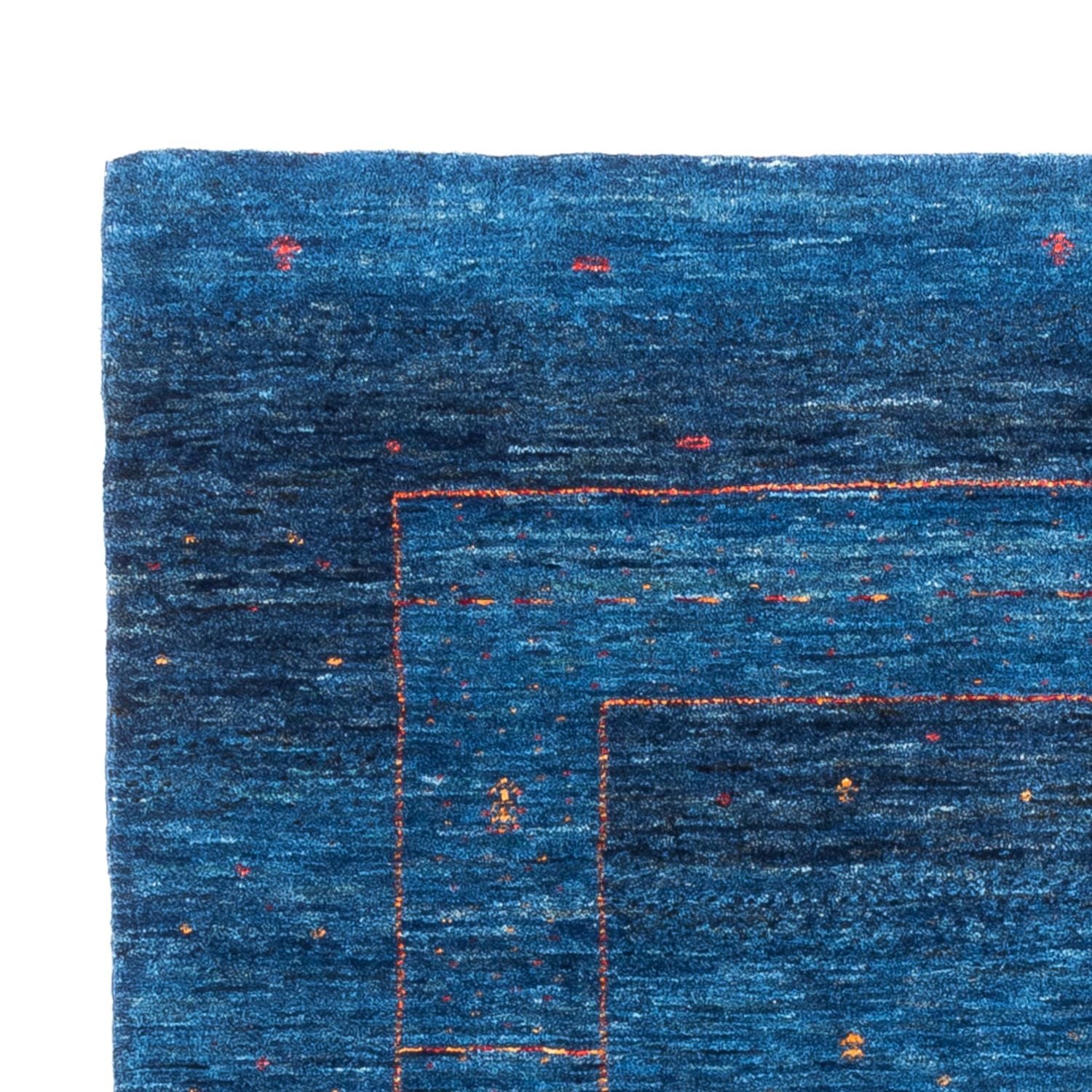 Gabbeh Tæppe - Loribaft Persisk - 174 x 120 cm - blå