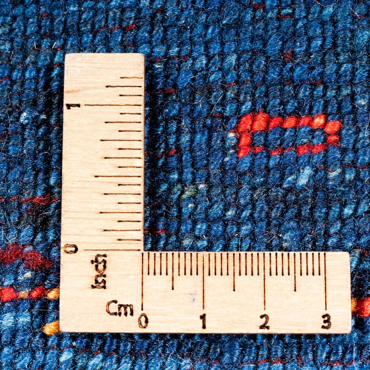 Gabbeh Tæppe - Loribaft Persisk - 174 x 120 cm - blå