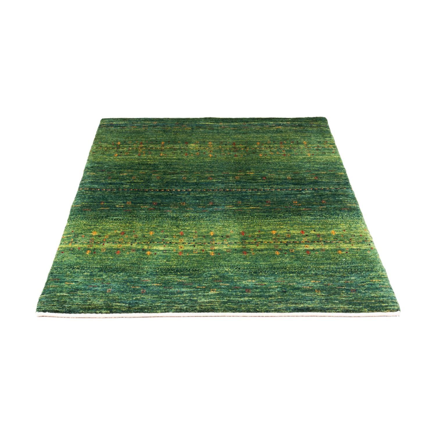 Gabbeh Tæppe - Loribaft Persisk - 139 x 99 cm - grøn