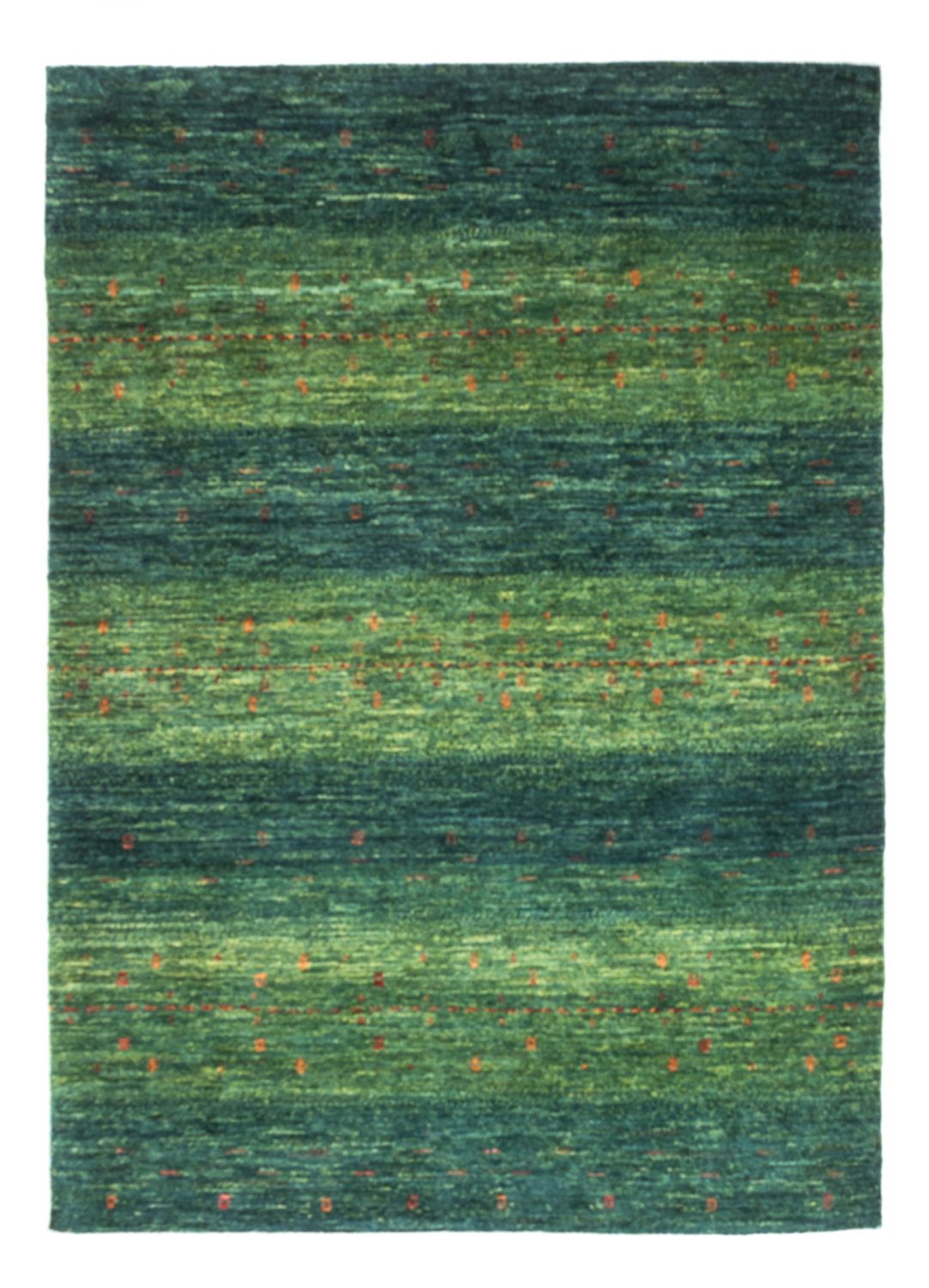 Gabbeh Tæppe - Loribaft Persisk - 152 x 107 cm - grøn