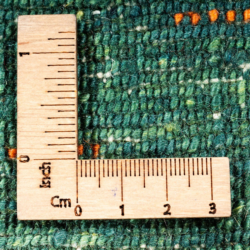 Gabbeh Tæppe - Loribaft Persisk - 152 x 107 cm - grøn