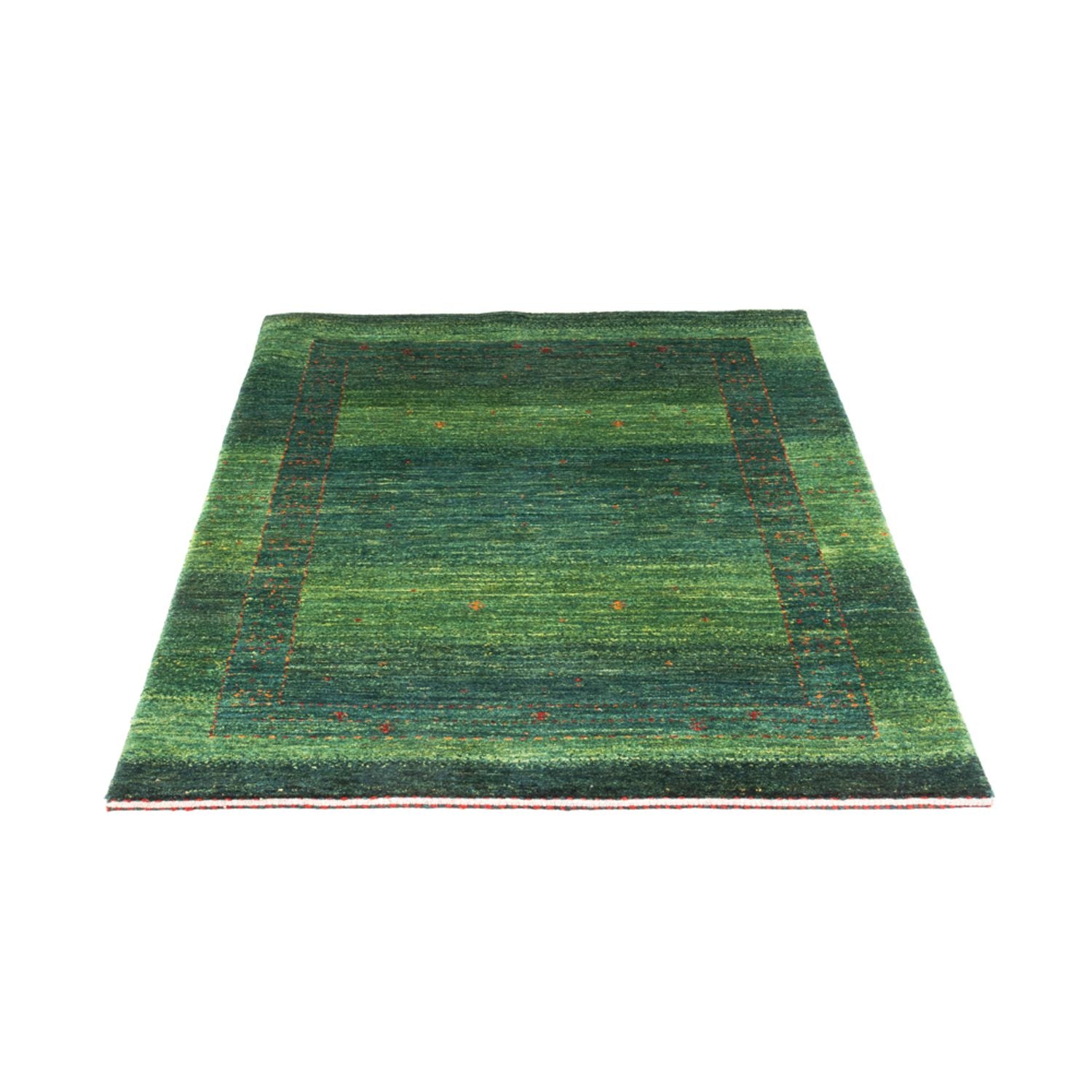 Gabbeh Tæppe - Loribaft Persisk - 146 x 98 cm - grøn