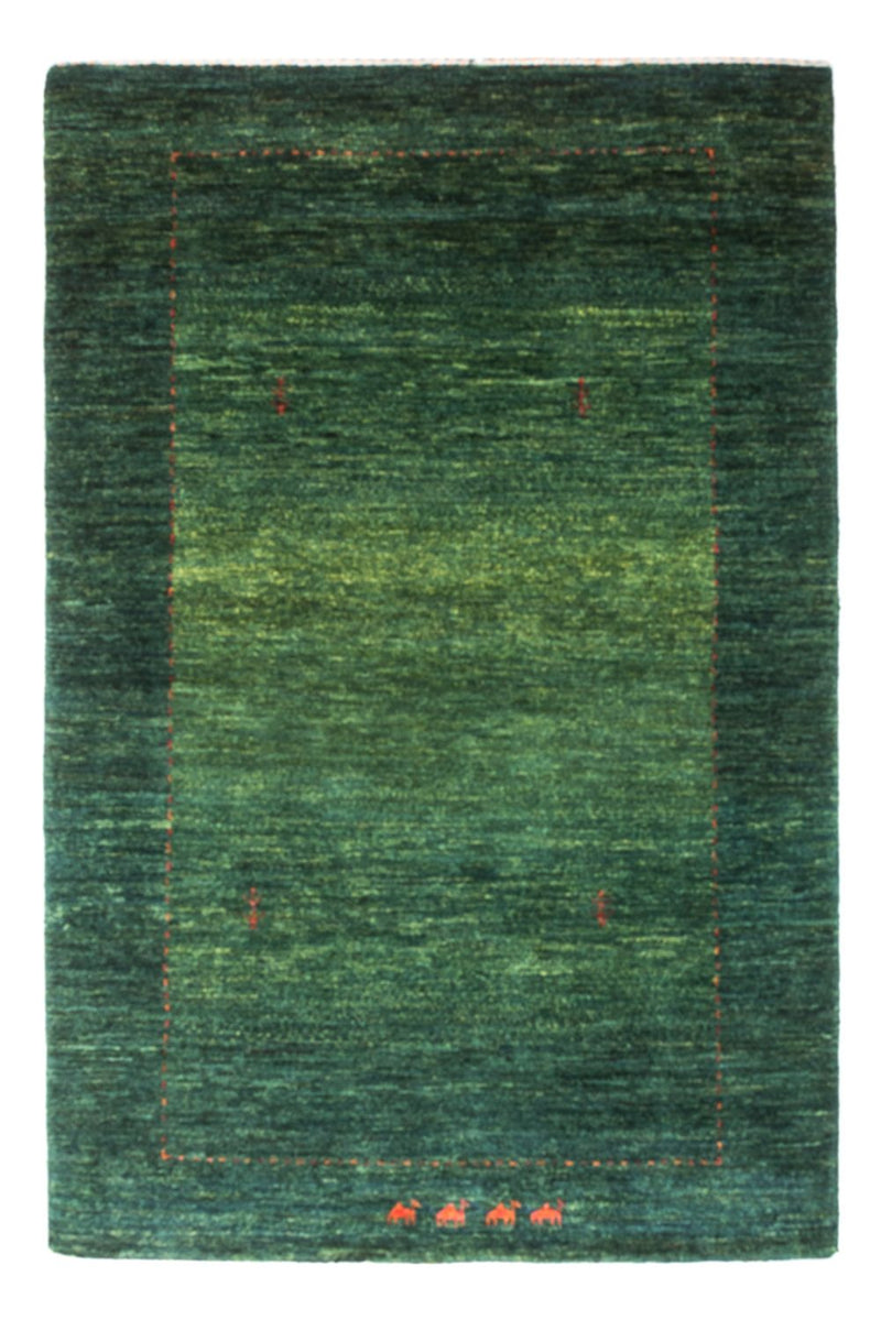 Gabbeh Tæppe - Loribaft Persisk - 148 x 97 cm - grøn
