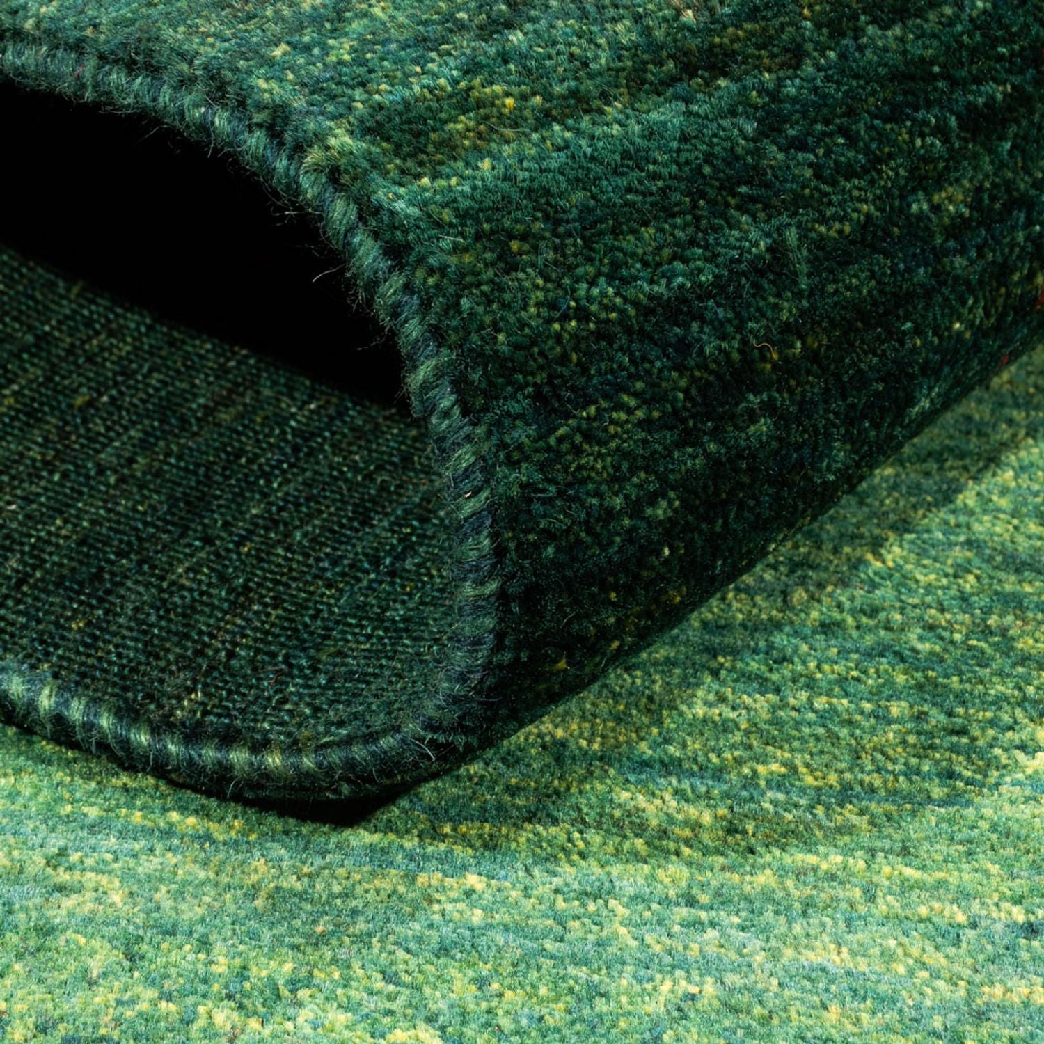 Gabbeh Tæppe - Loribaft Persisk - 148 x 97 cm - grøn