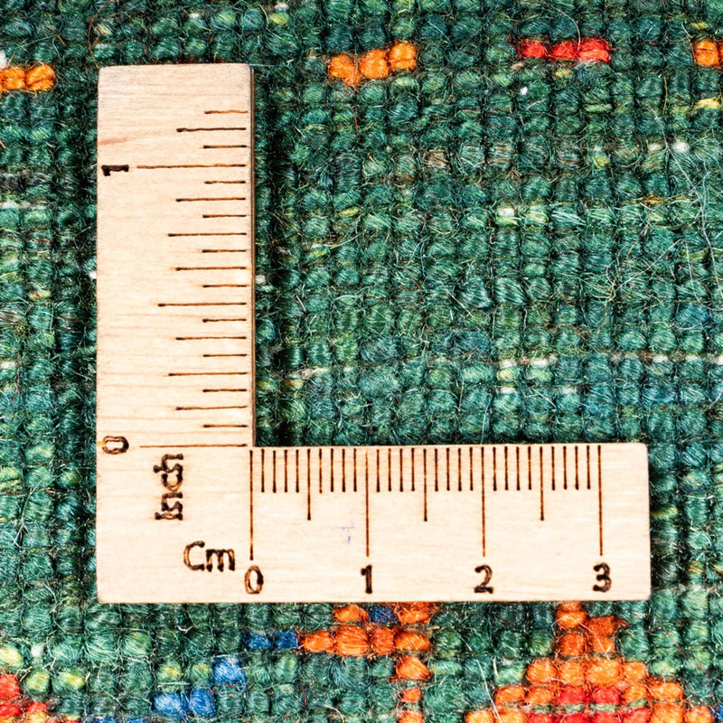 Gabbeh Tæppe - Loribaft Persisk - 148 x 97 cm - grøn
