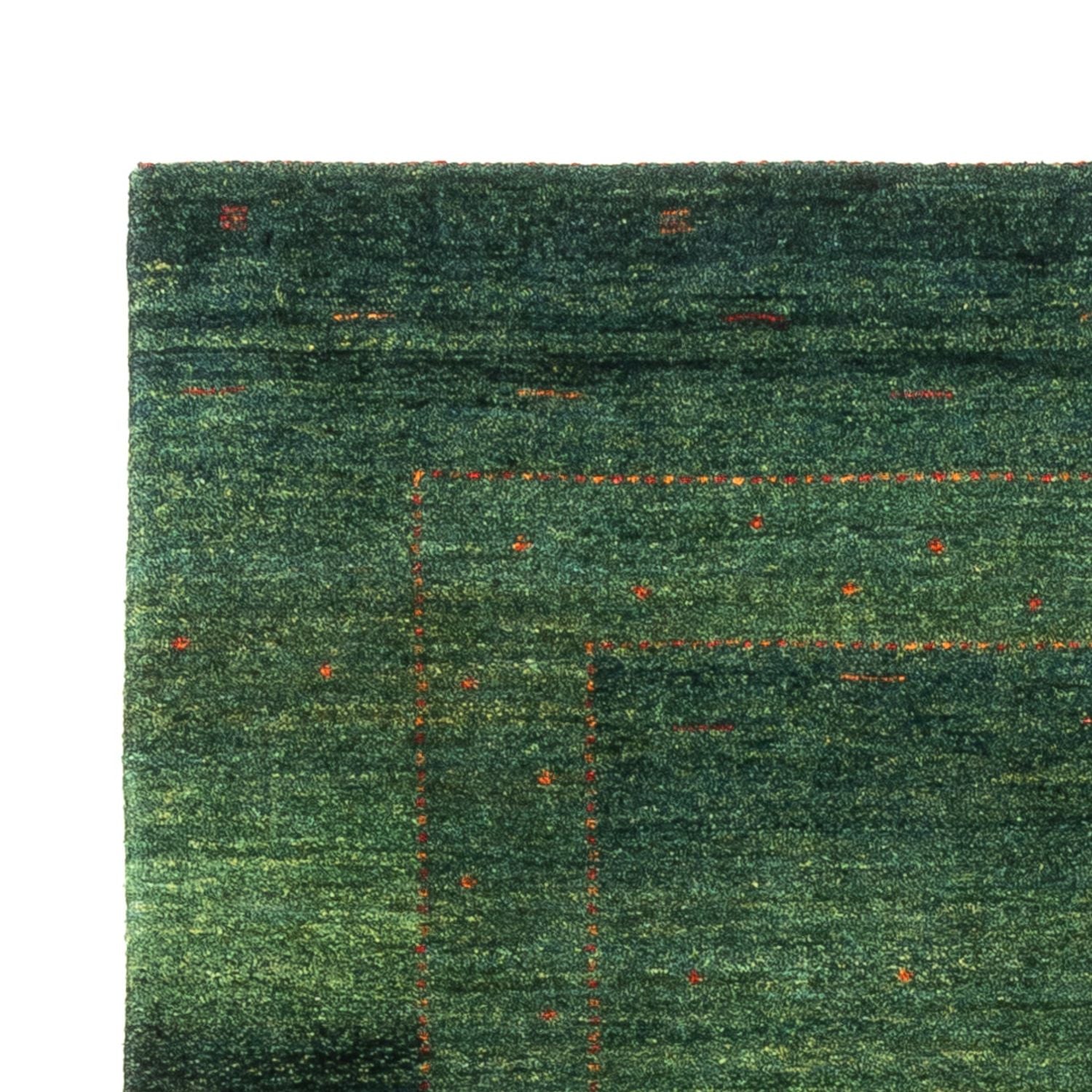 Gabbeh Tæppe - Loribaft Persisk - 164 x 110 cm - grøn