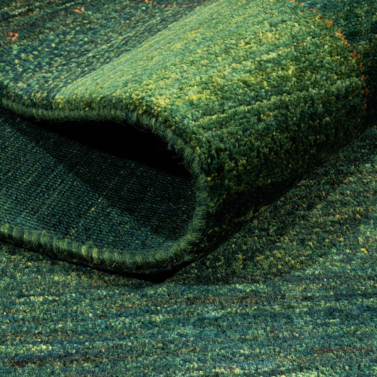 Gabbeh Tæppe - Loribaft Persisk - 170 x 110 cm - grøn