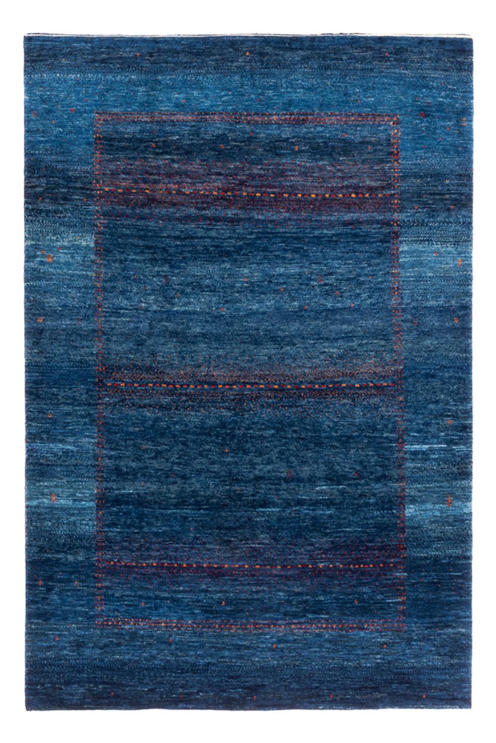 Gabbeh Tæppe - Loribaft Persisk - 190 x 128 cm - blå