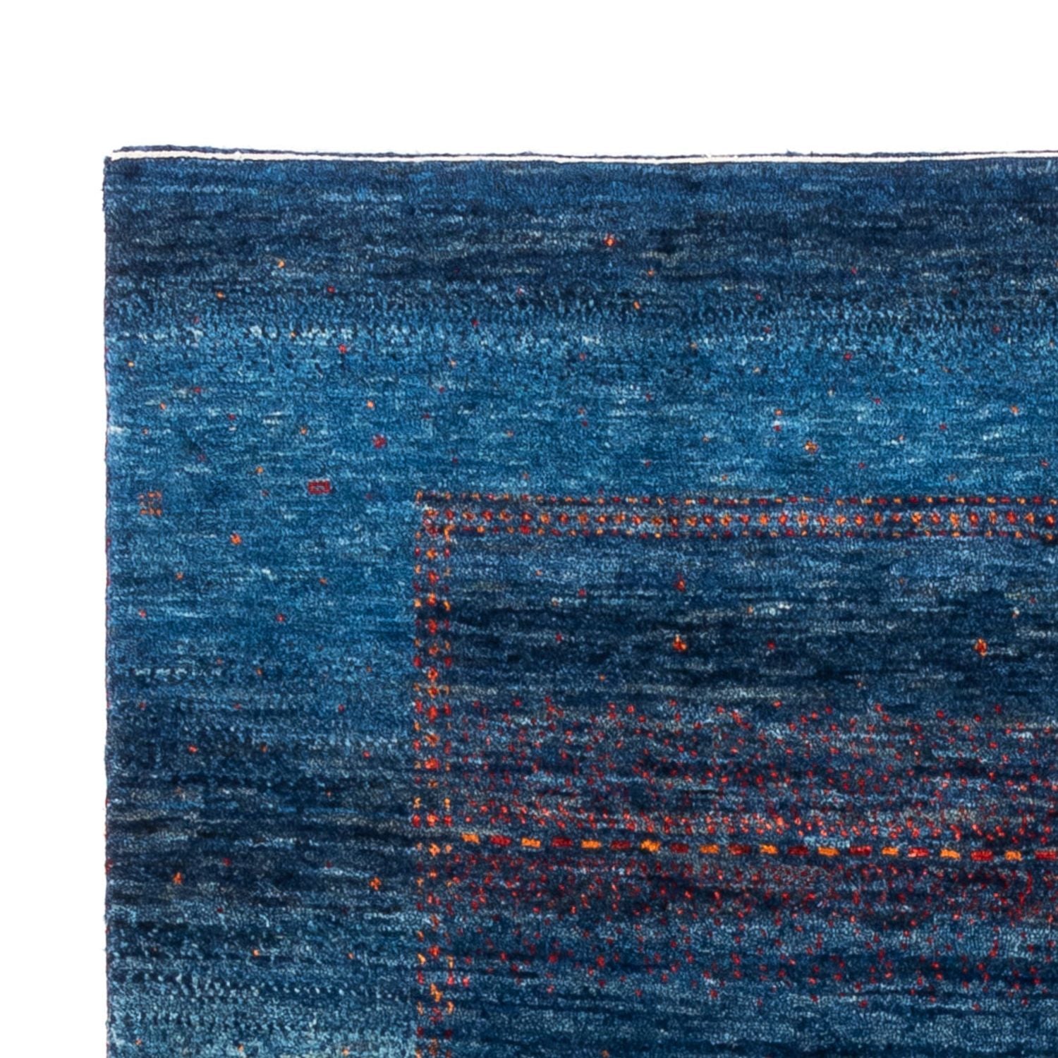 Gabbeh Tæppe - Loribaft Persisk - 190 x 128 cm - blå