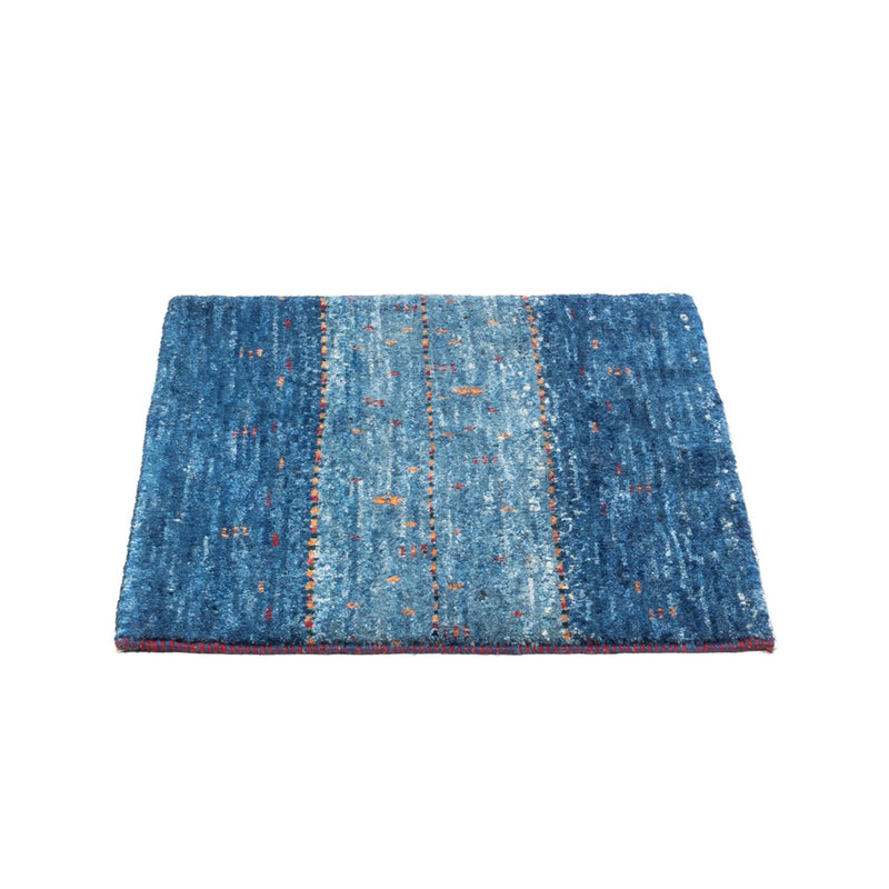 Gabbeh Tæppe - Loribaft Persisk - 63 x 50 cm - blå