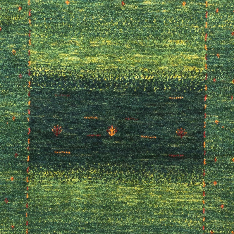 Gabbeh Tæppe - Loribaft Persisk - 134 x 85 cm - grøn
