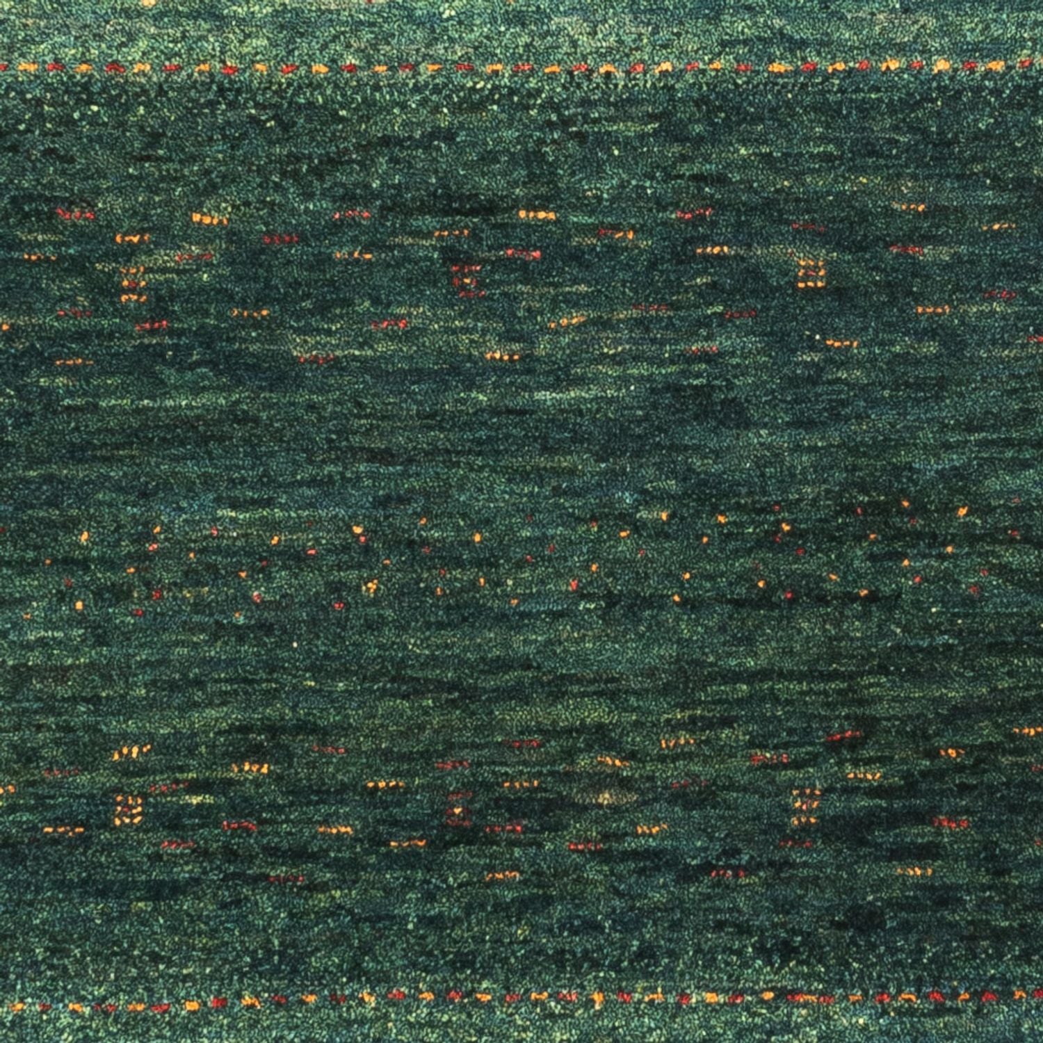 Gabbeh Tæppe - Loribaft Persisk - 129 x 84 cm - grøn
