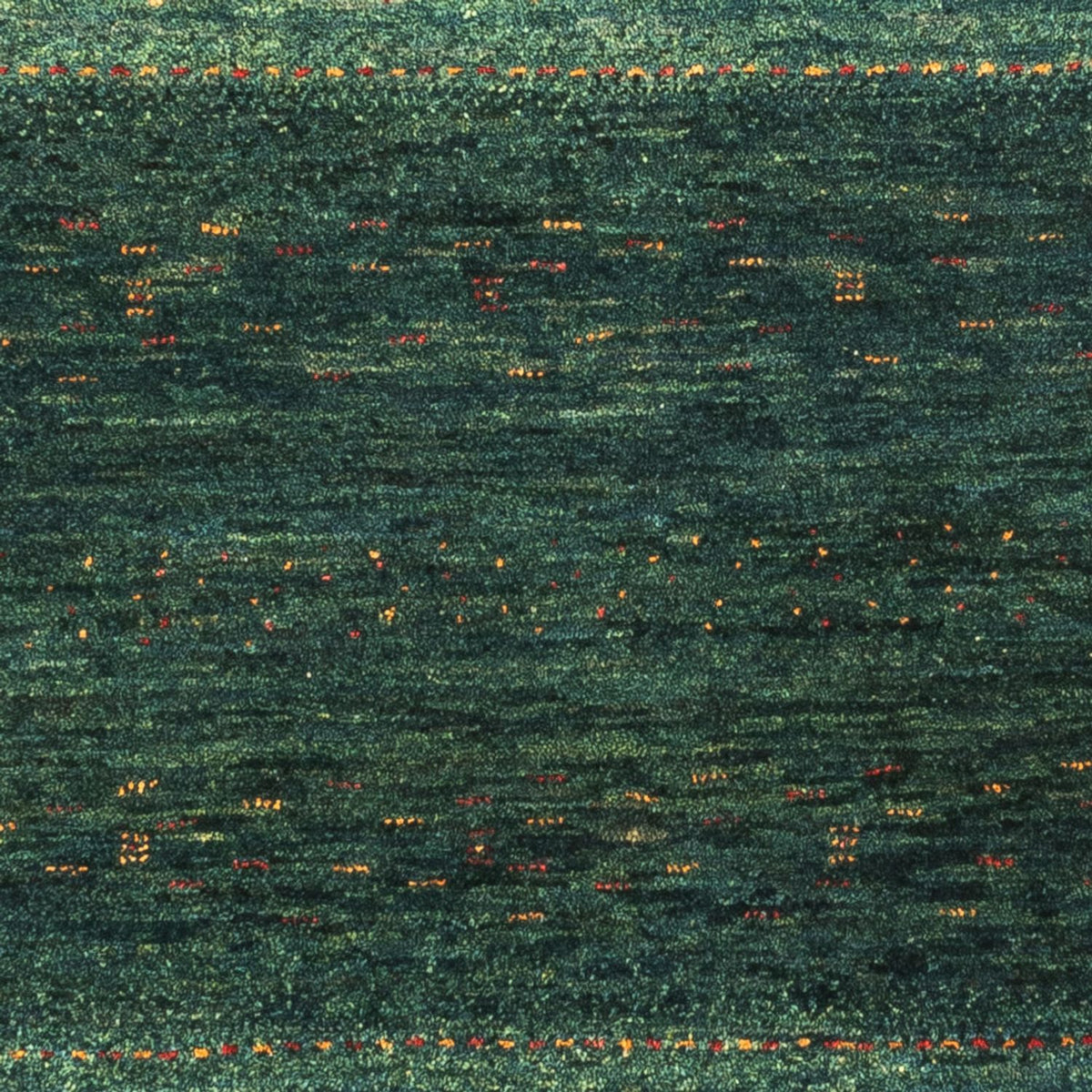 Gabbeh Tæppe - Loribaft Persisk - 129 x 84 cm - grøn