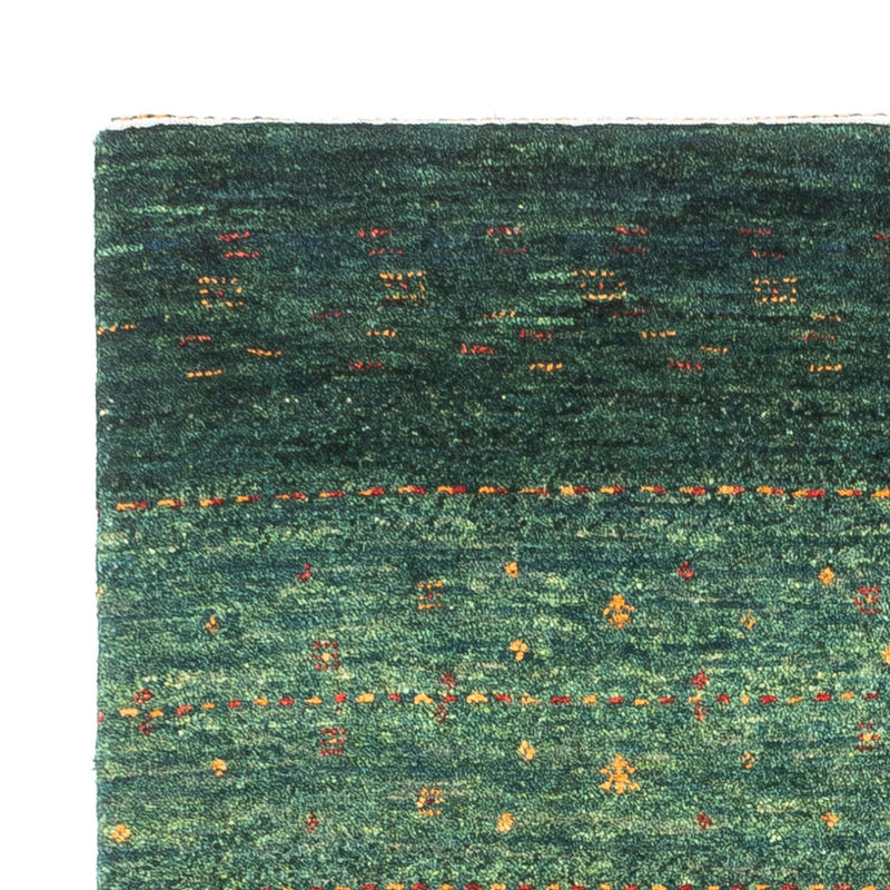 Gabbeh Tæppe - Loribaft Persisk - 129 x 84 cm - grøn