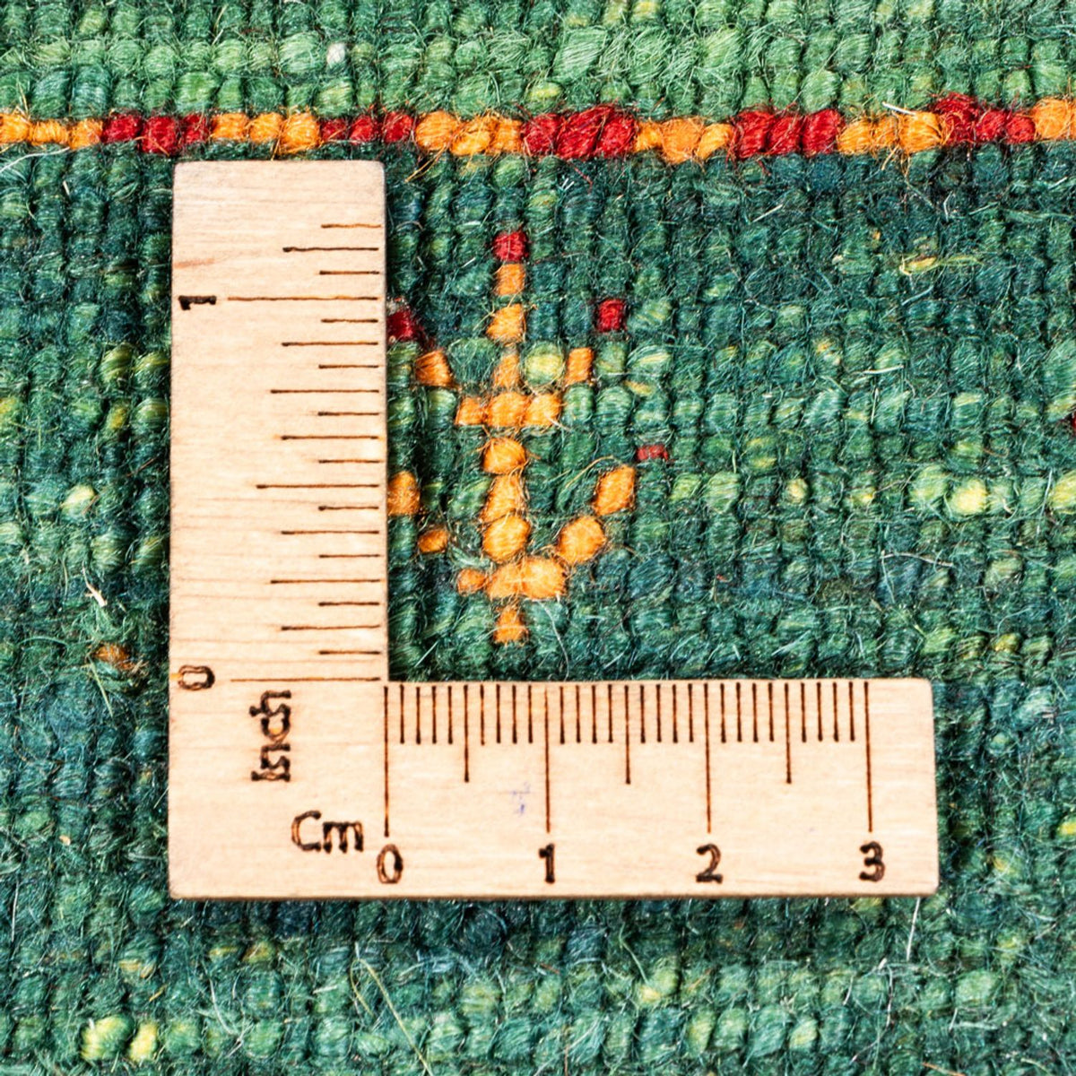 Gabbeh Tæppe - Loribaft Persisk - 135 x 83 cm - grøn