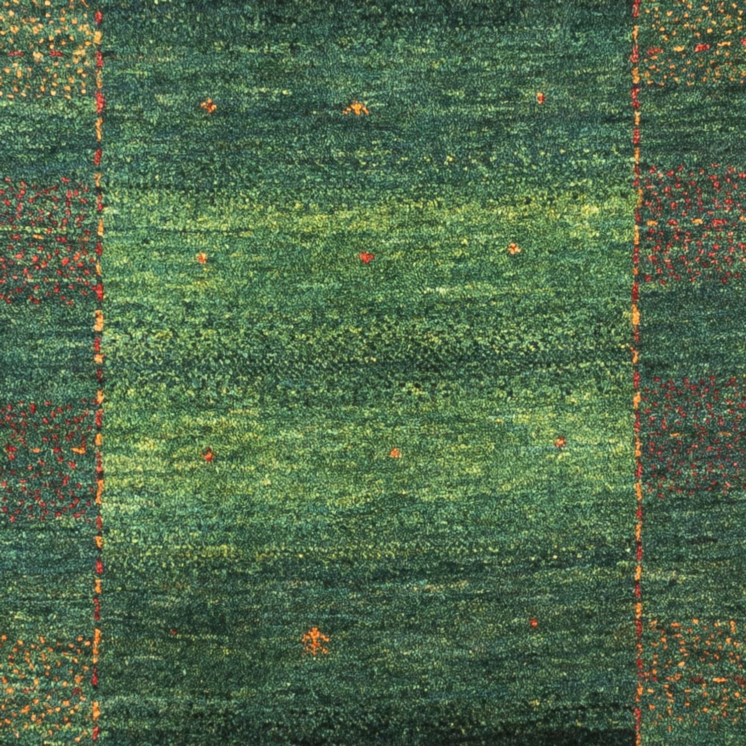 Gabbeh Tæppe - Loribaft Persisk - 115 x 86 cm - grøn