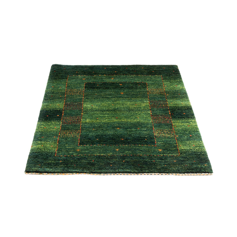 Gabbeh Tæppe - Loribaft Persisk - 115 x 86 cm - grøn